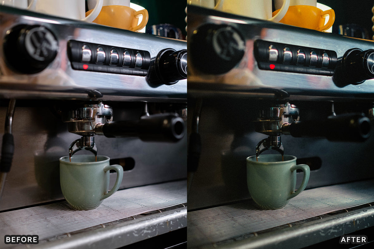 AI-Optimized Espresso Noir Café Lightroom Presets