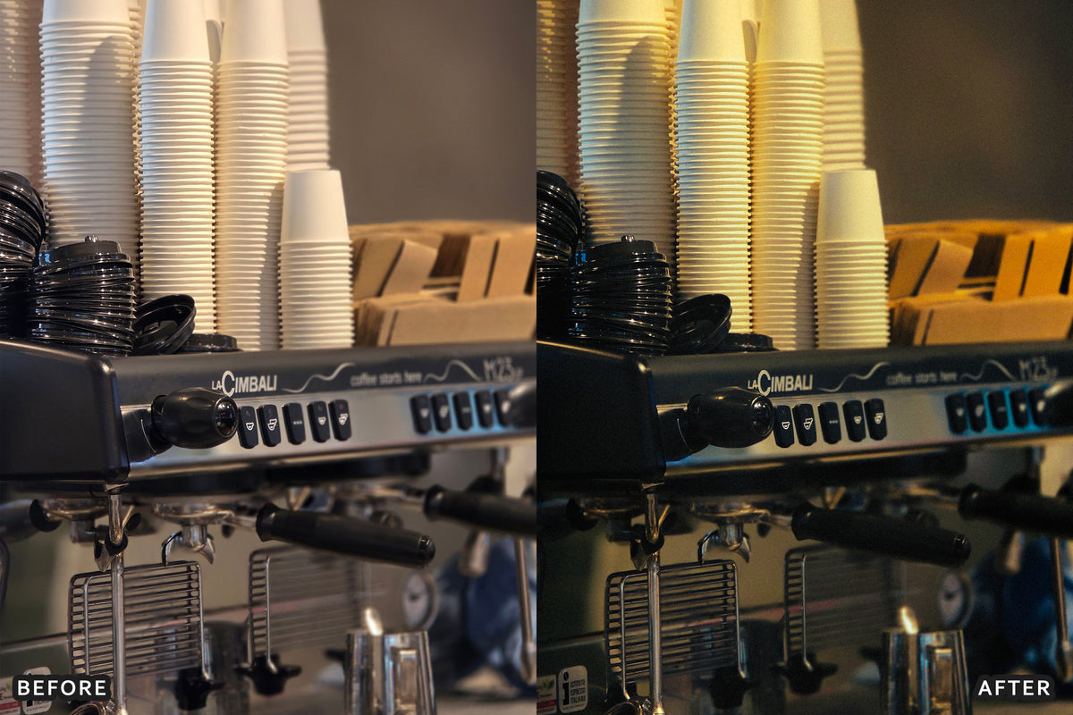 AI-Optimized Espresso Noir Café Lightroom Presets