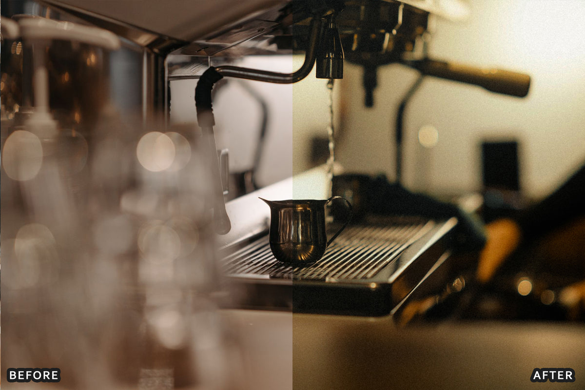 AI-Optimized Espresso Noir Café Lightroom Presets