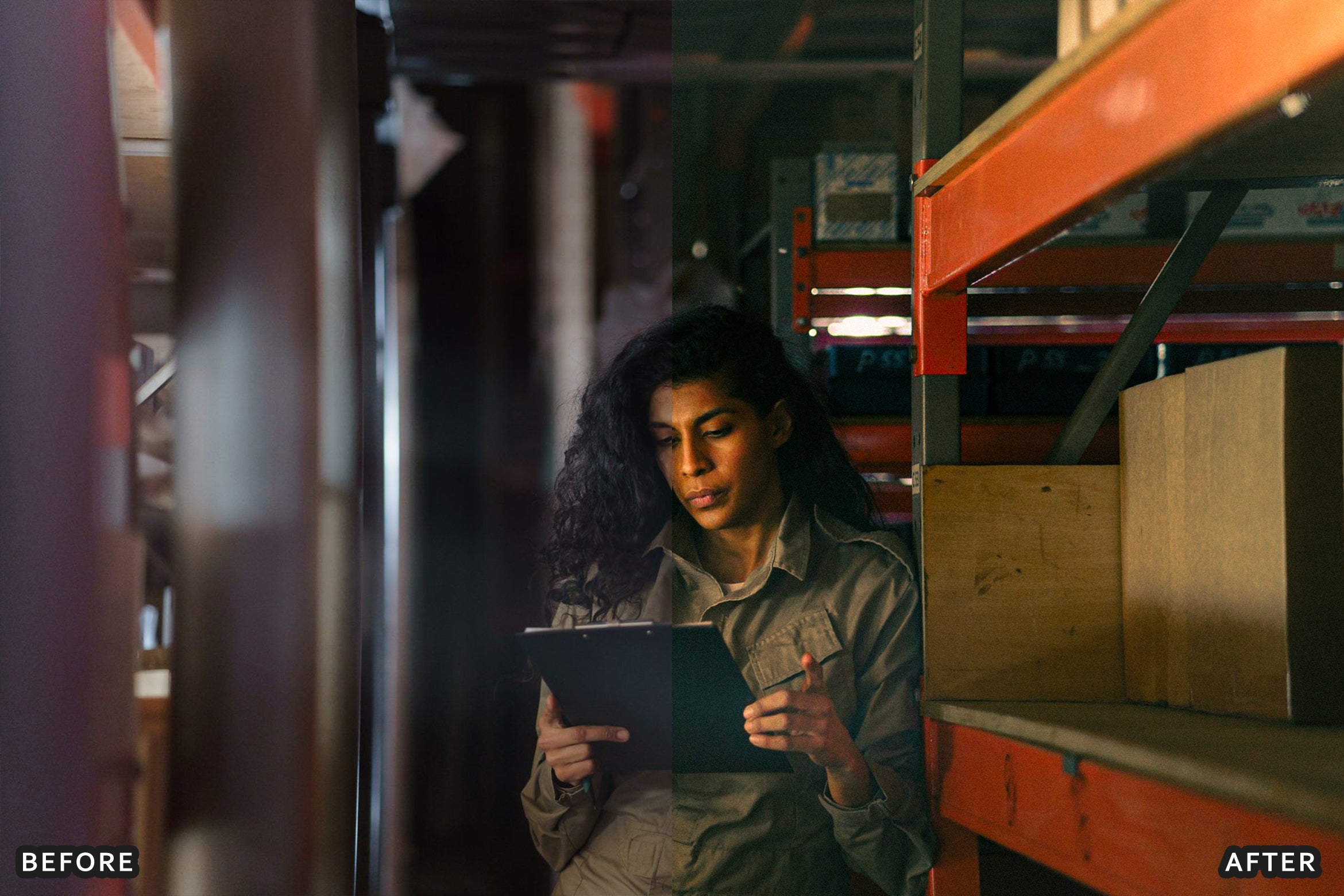 AI-Optimized Industrial Warehouse Grit Lightroom Presets