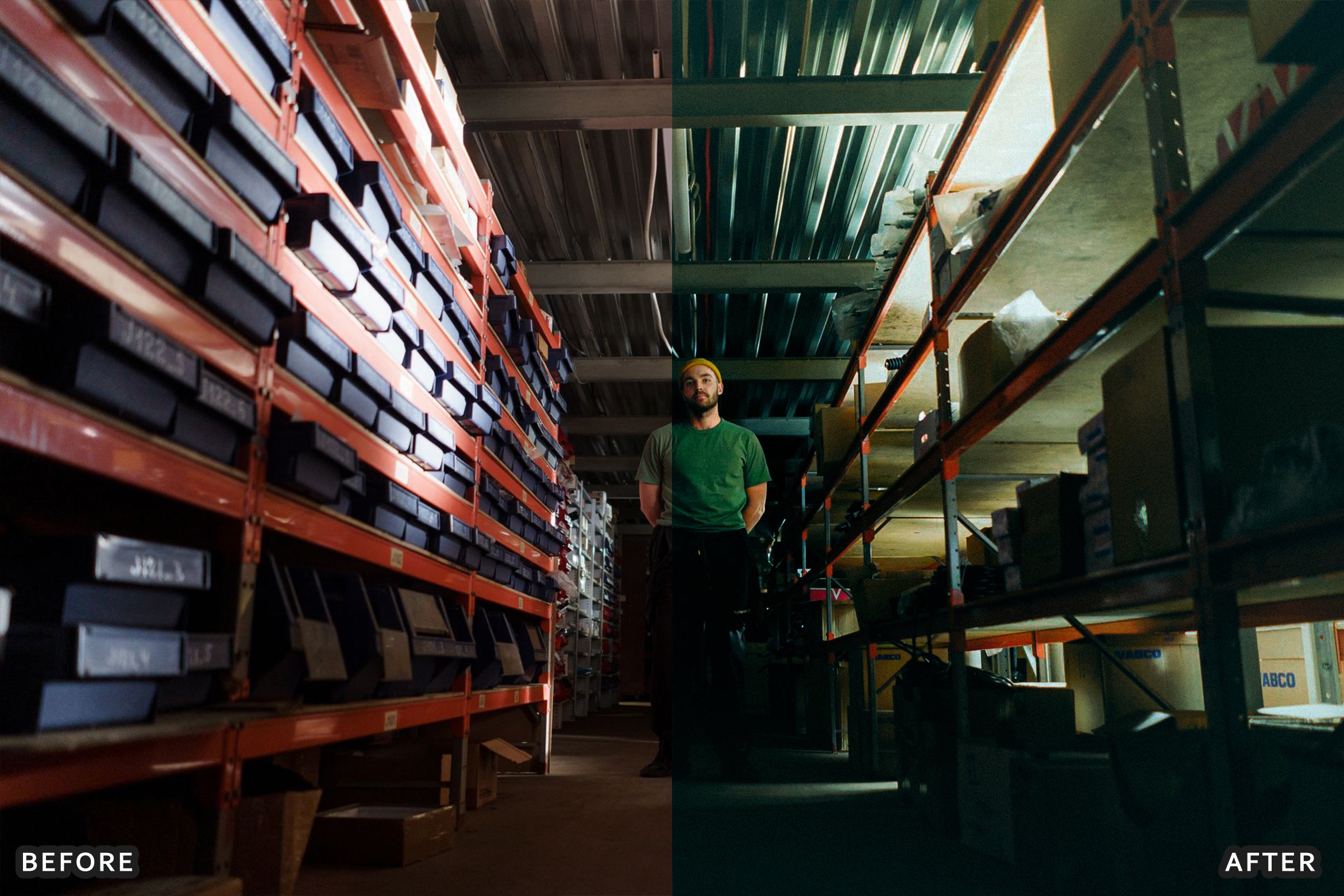 AI-Optimized Industrial Warehouse Grit Lightroom Presets