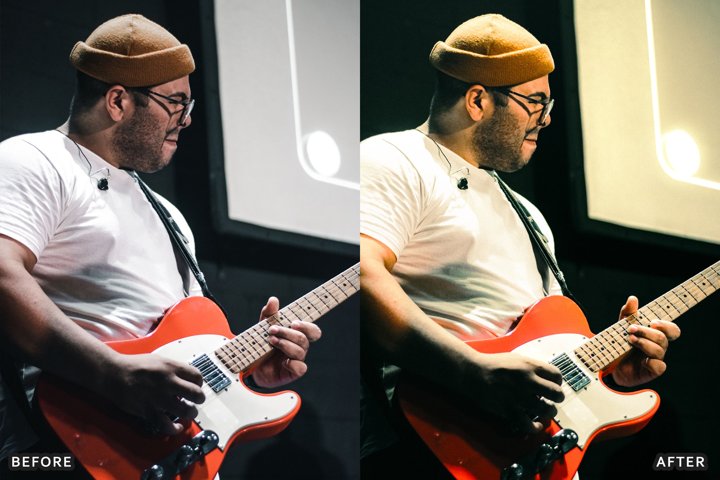AI-Optimized Live Concert Stage Glow Lightroom Presets