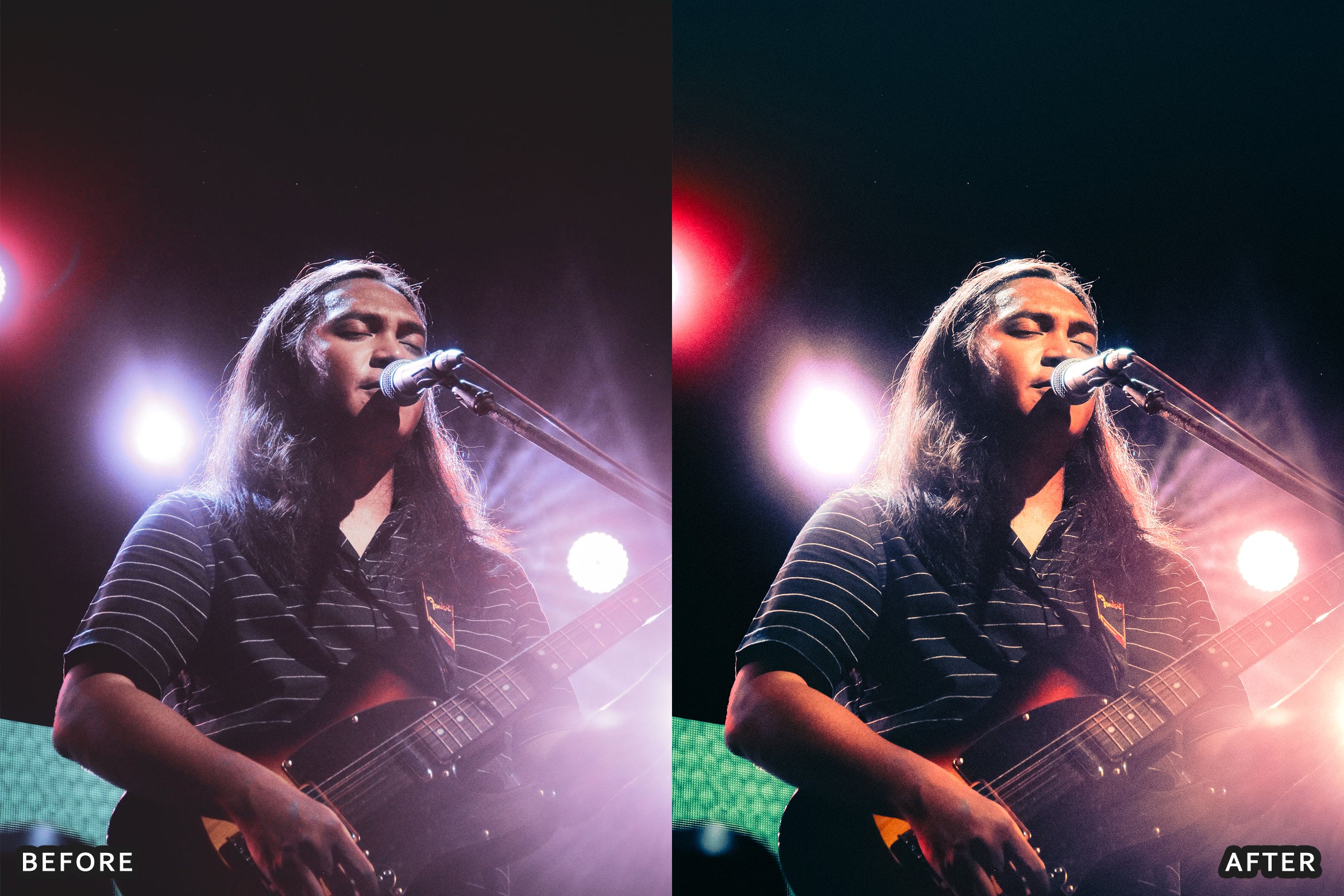 AI-Optimized Live Concert Stage Glow Lightroom Presets