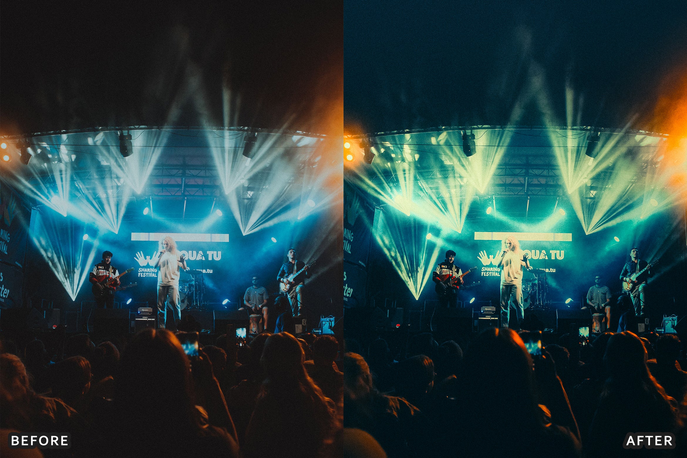AI-Optimized Live Concert Stage Glow Lightroom Presets