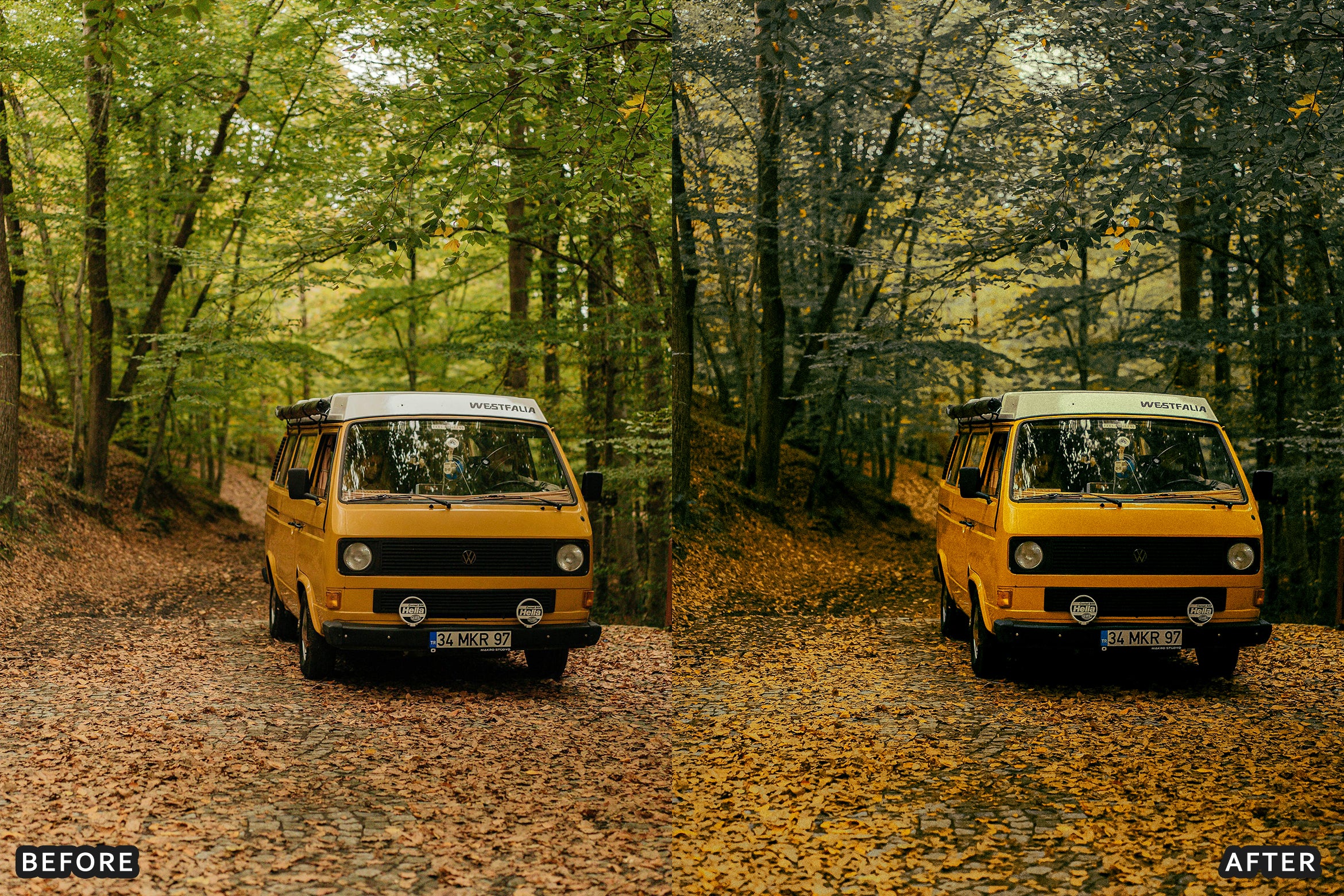 AI-Optimized Orange Retro Film Lightroom Presets