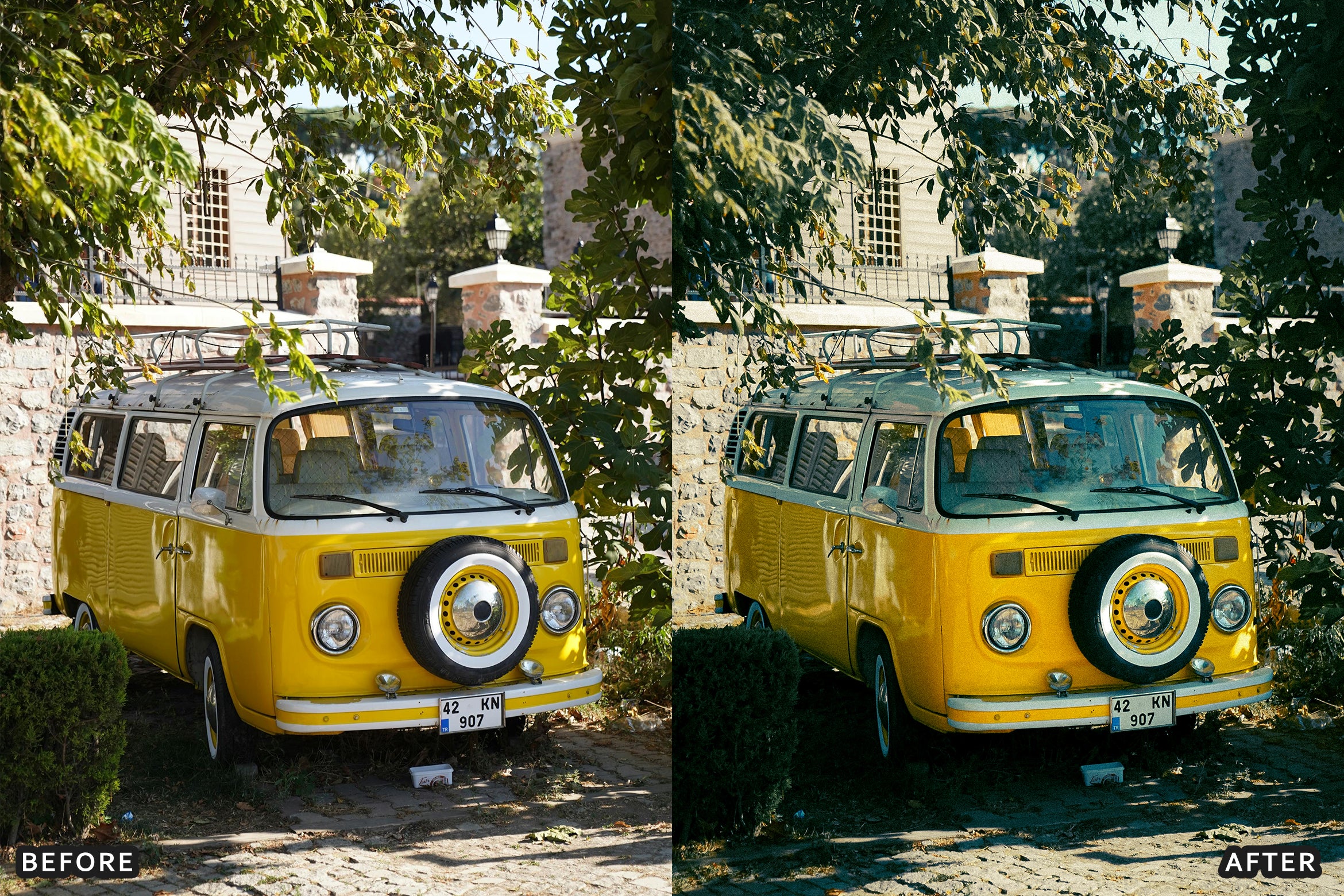 AI-Optimized Orange Retro Film Lightroom Presets