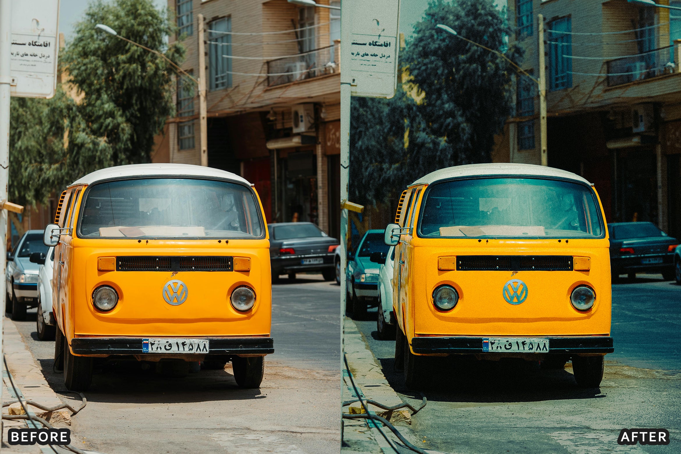 AI-Optimized Orange Retro Film Lightroom Presets