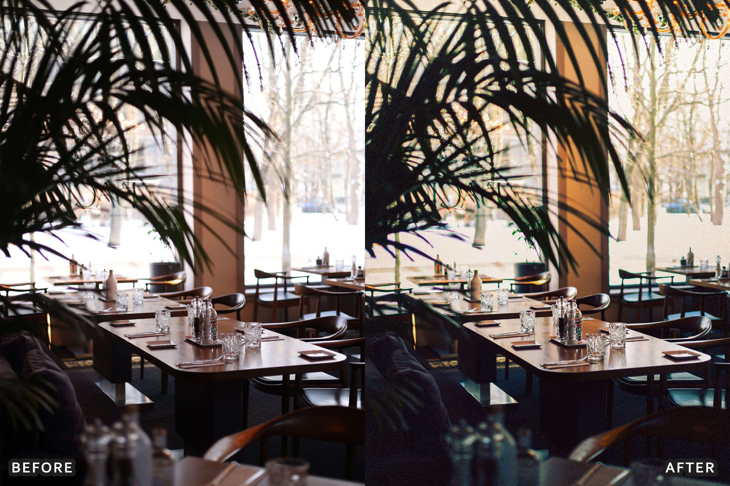AI-Optimized Candlelight Restaurant Lightroom Presets