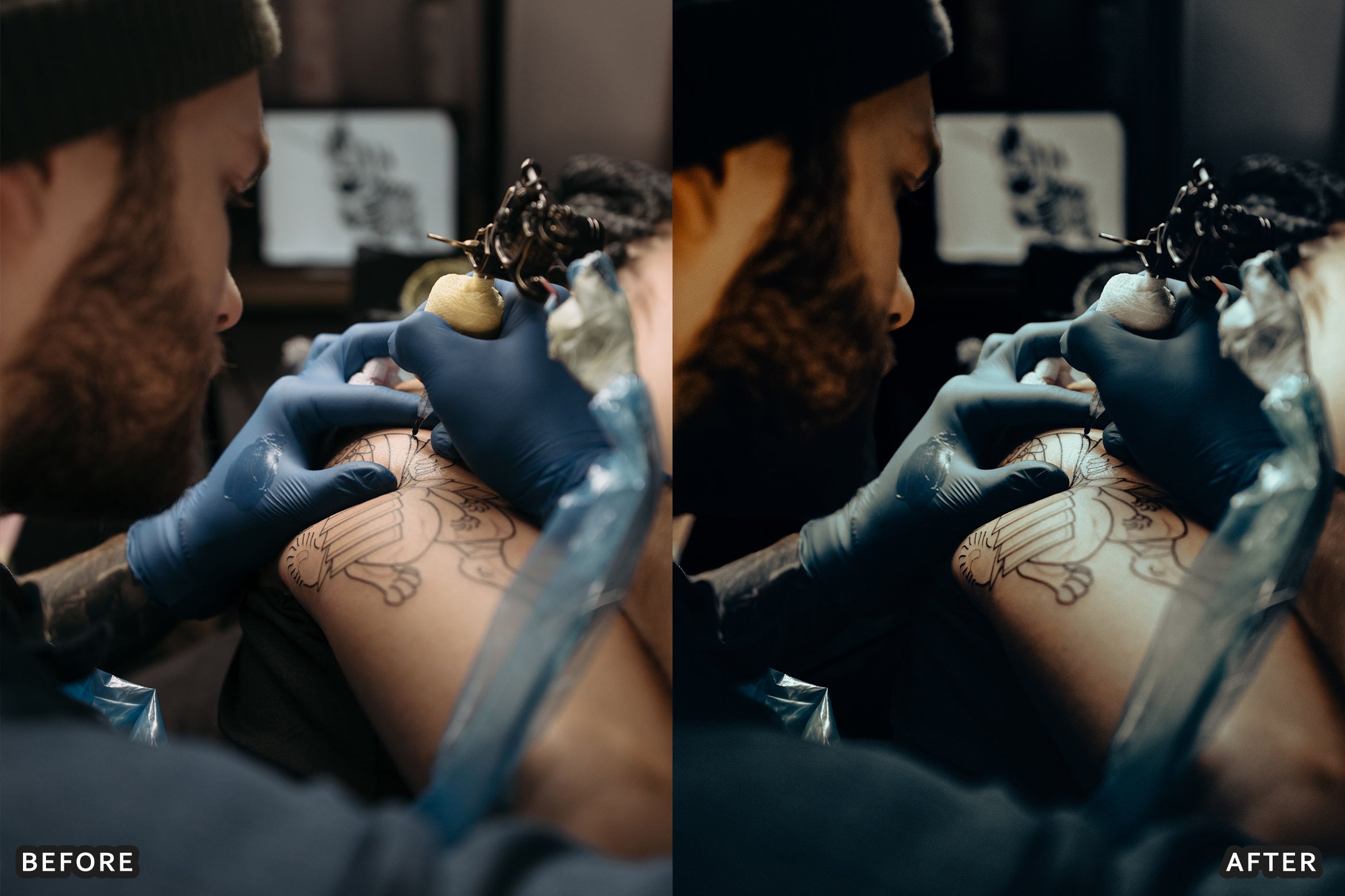 AI-Optimized Ink & Shadow Tattoo Lightroom Presets