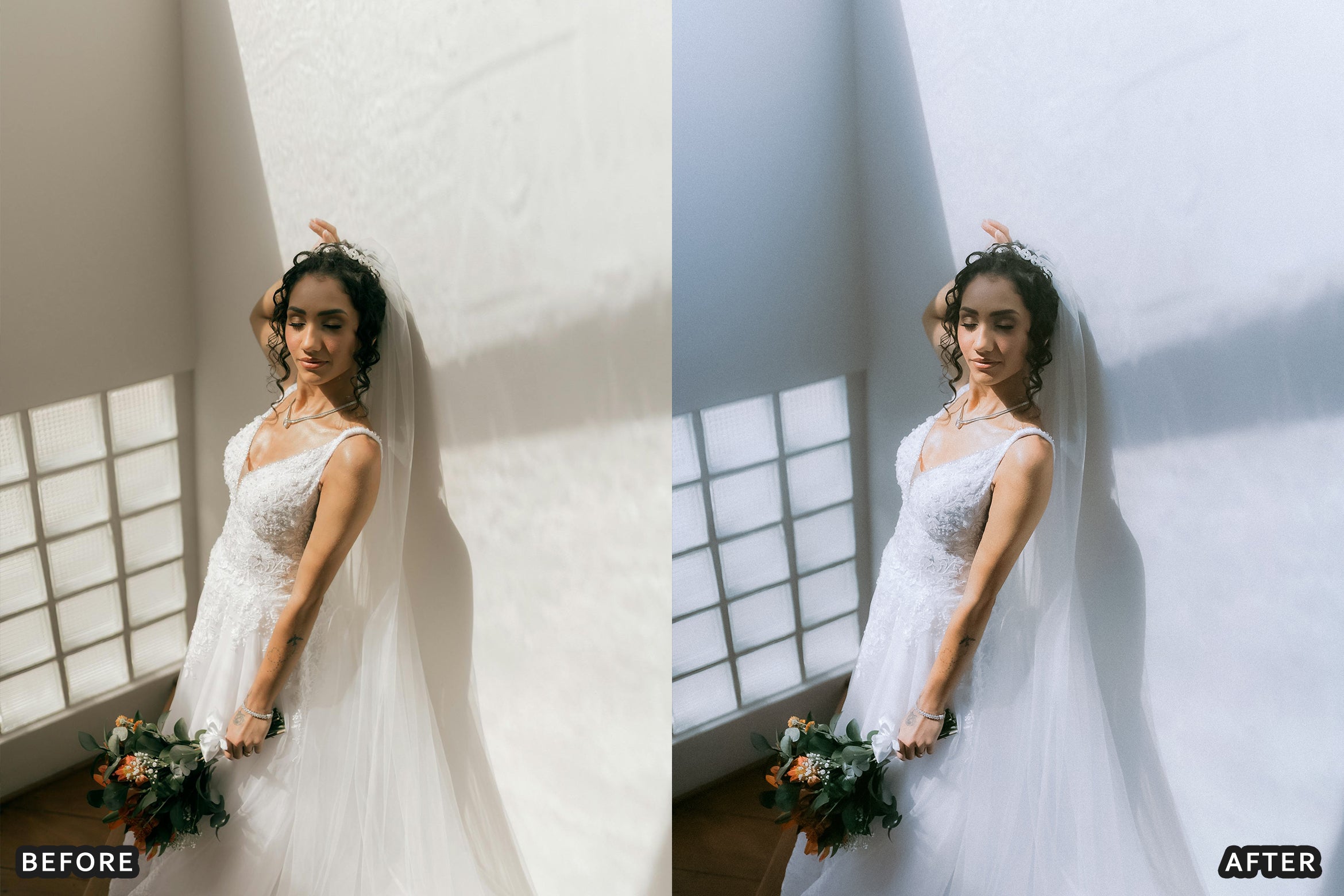 AI-Optimized Bridal Window Glow Lightroom Presets - Lightroom Presets - by AAA Presets