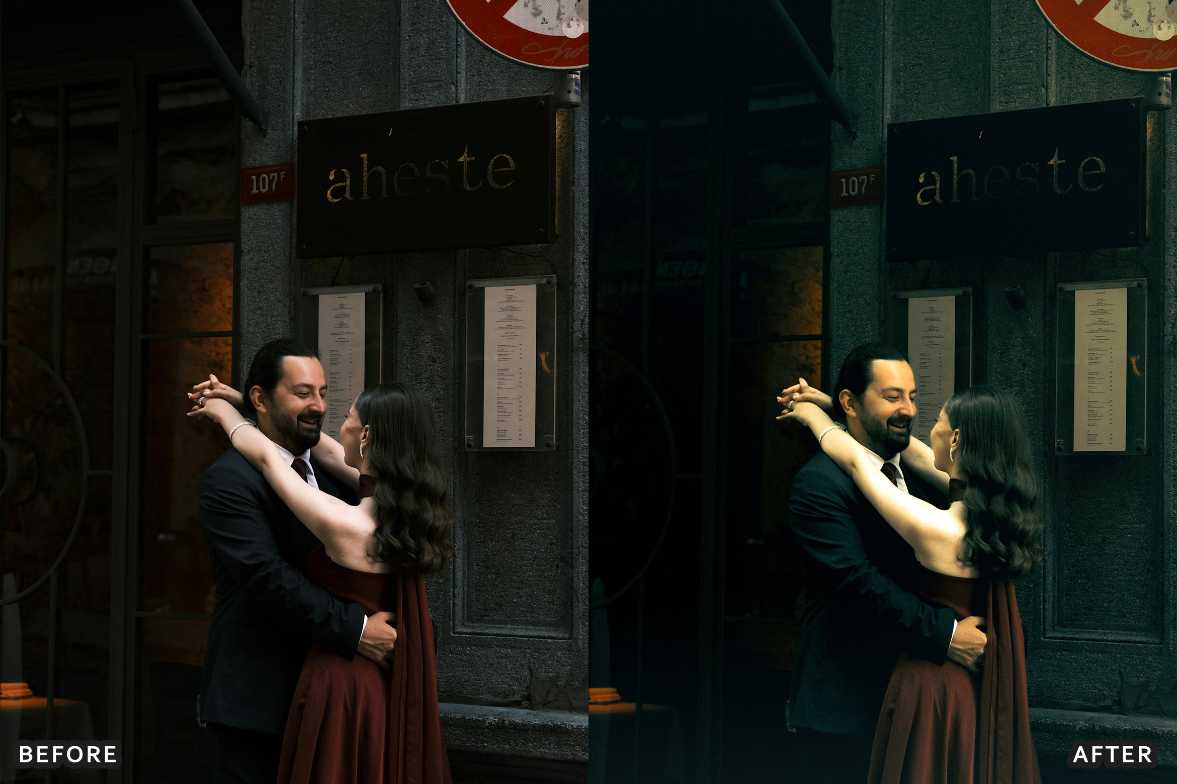 AI-Optimized Champagne Noir Glam Lightroom Presets