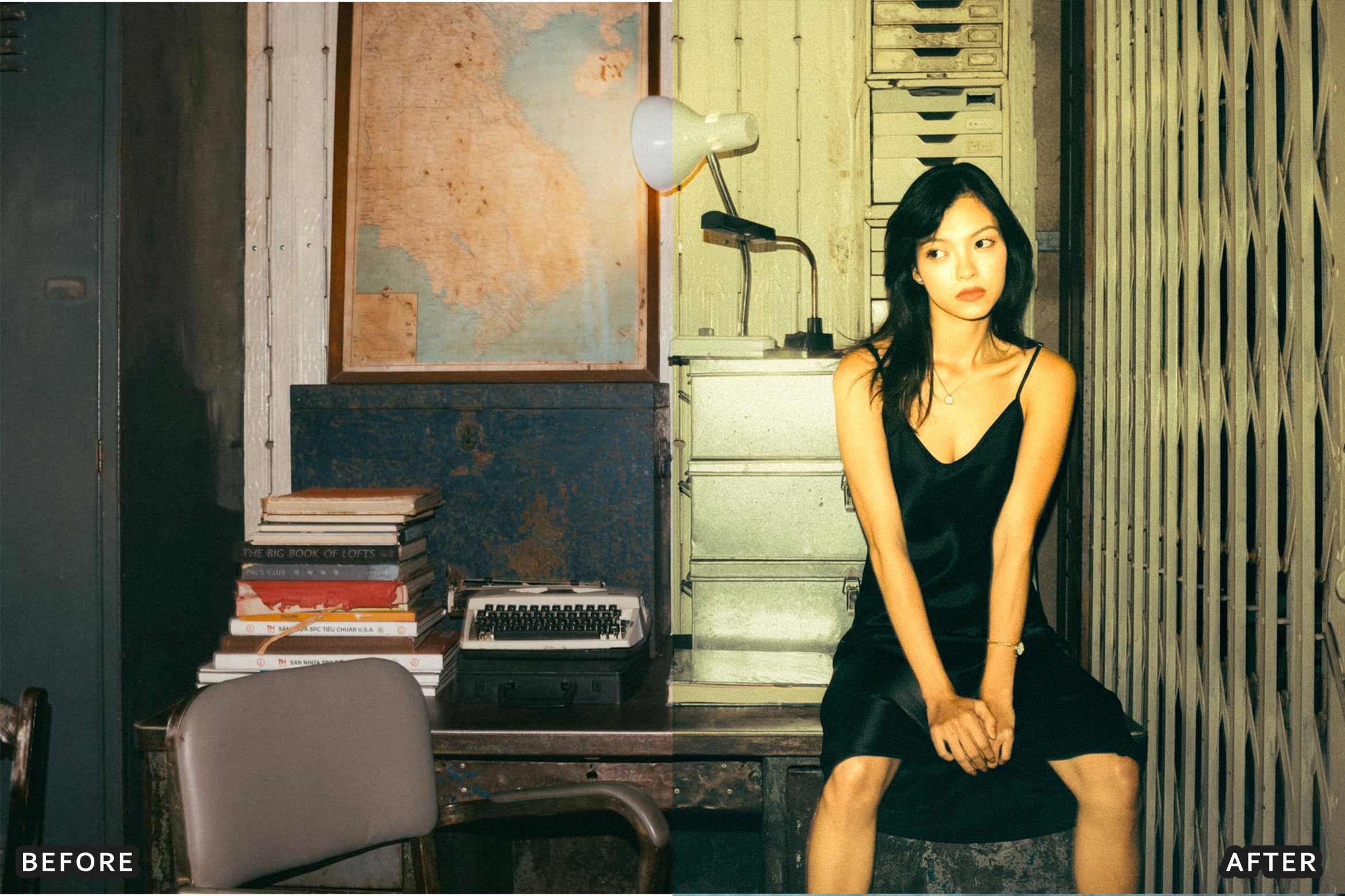 AI-Optimized Champagne Noir Glam Lightroom Presets