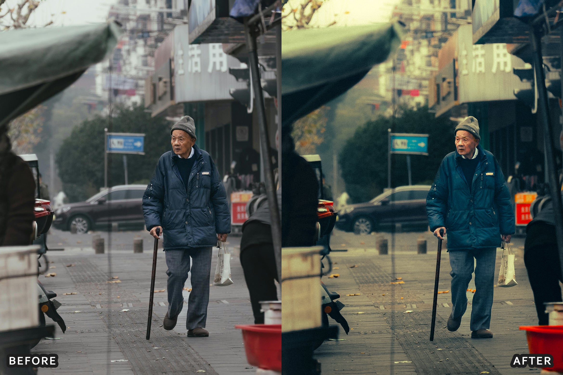 AI-Optimized Warm Pastel Cinematic Street Film Lightroom Presets - Lightroom Presets - by AAA Presets