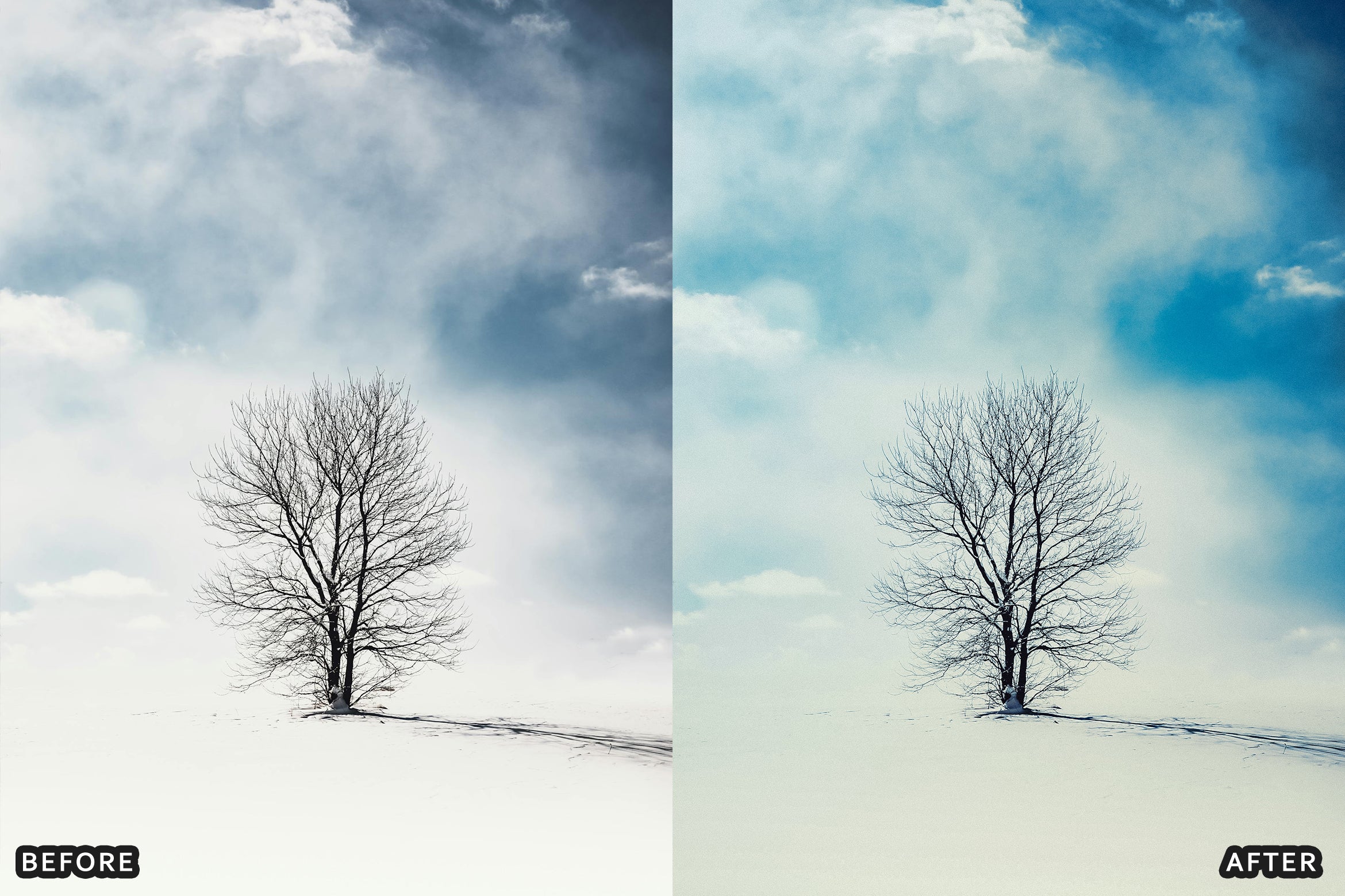 AI-Optimized Winter Snow Landscape Lightroom Presets - Lightroom Presets - by AAA Presets