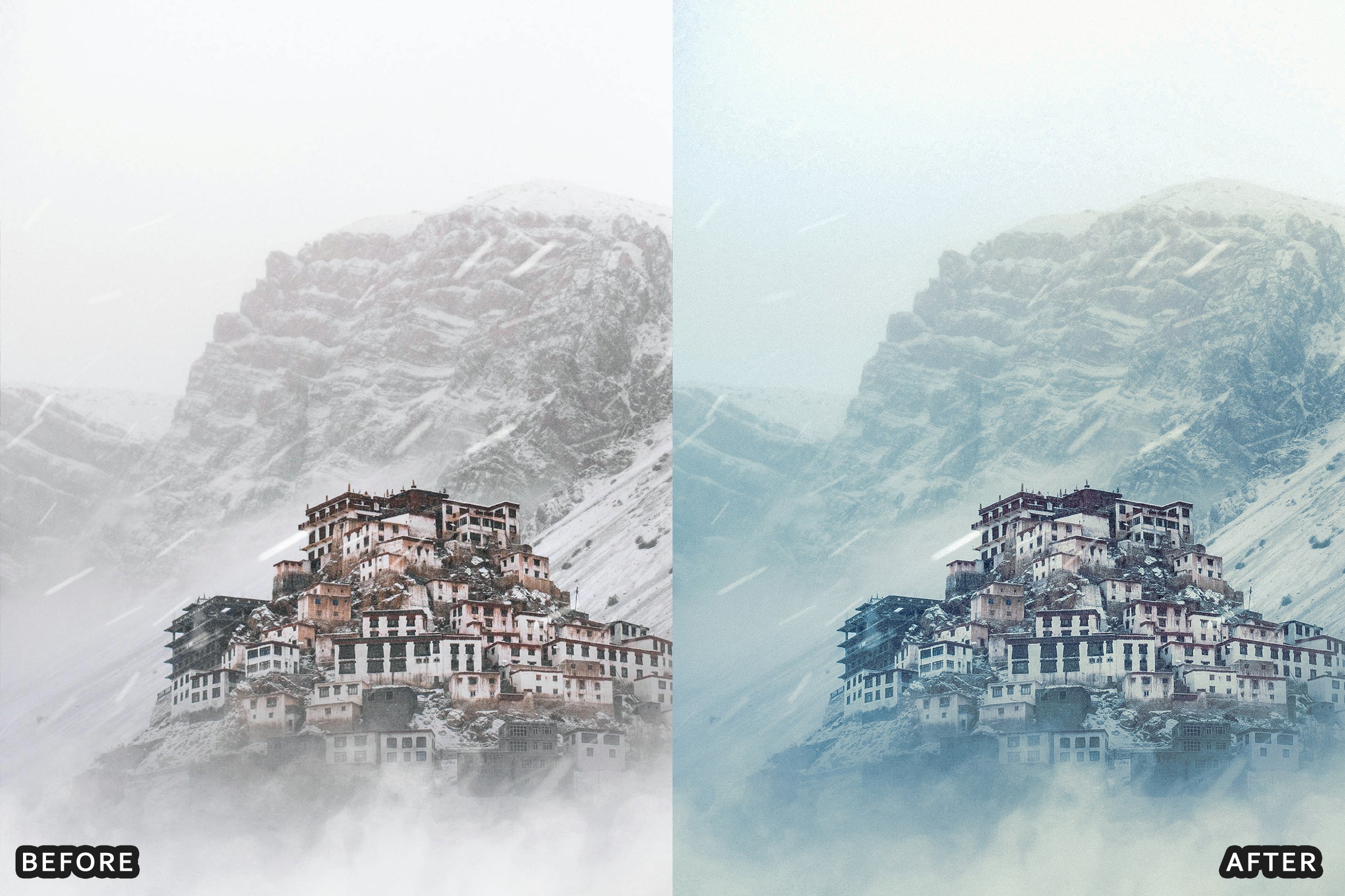 AI-Optimized Winter Snow Landscape Lightroom Presets - Lightroom Presets - by AAA Presets