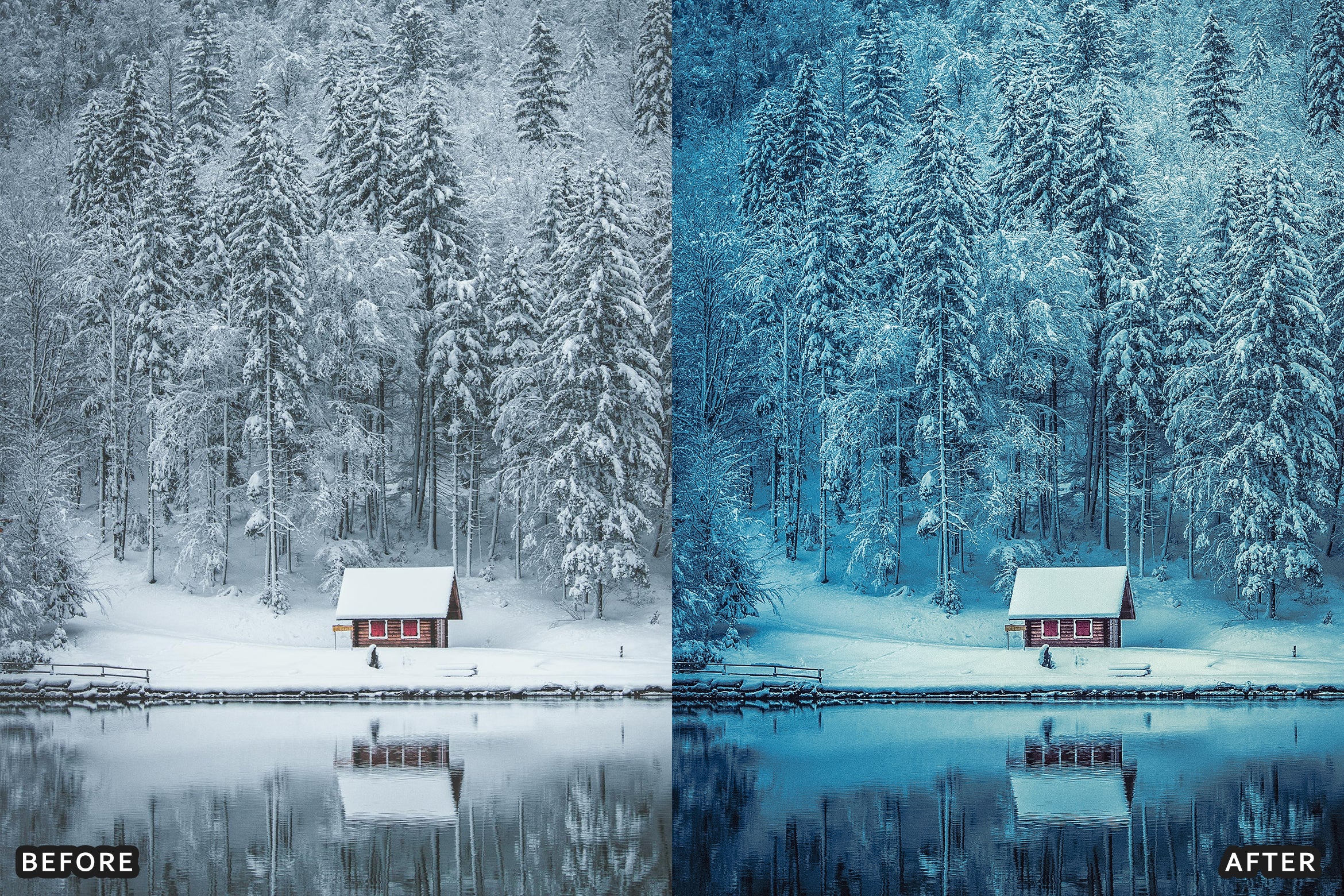 AI-Optimized Winter Snow Landscape Lightroom Presets - Lightroom Presets - by AAA Presets
