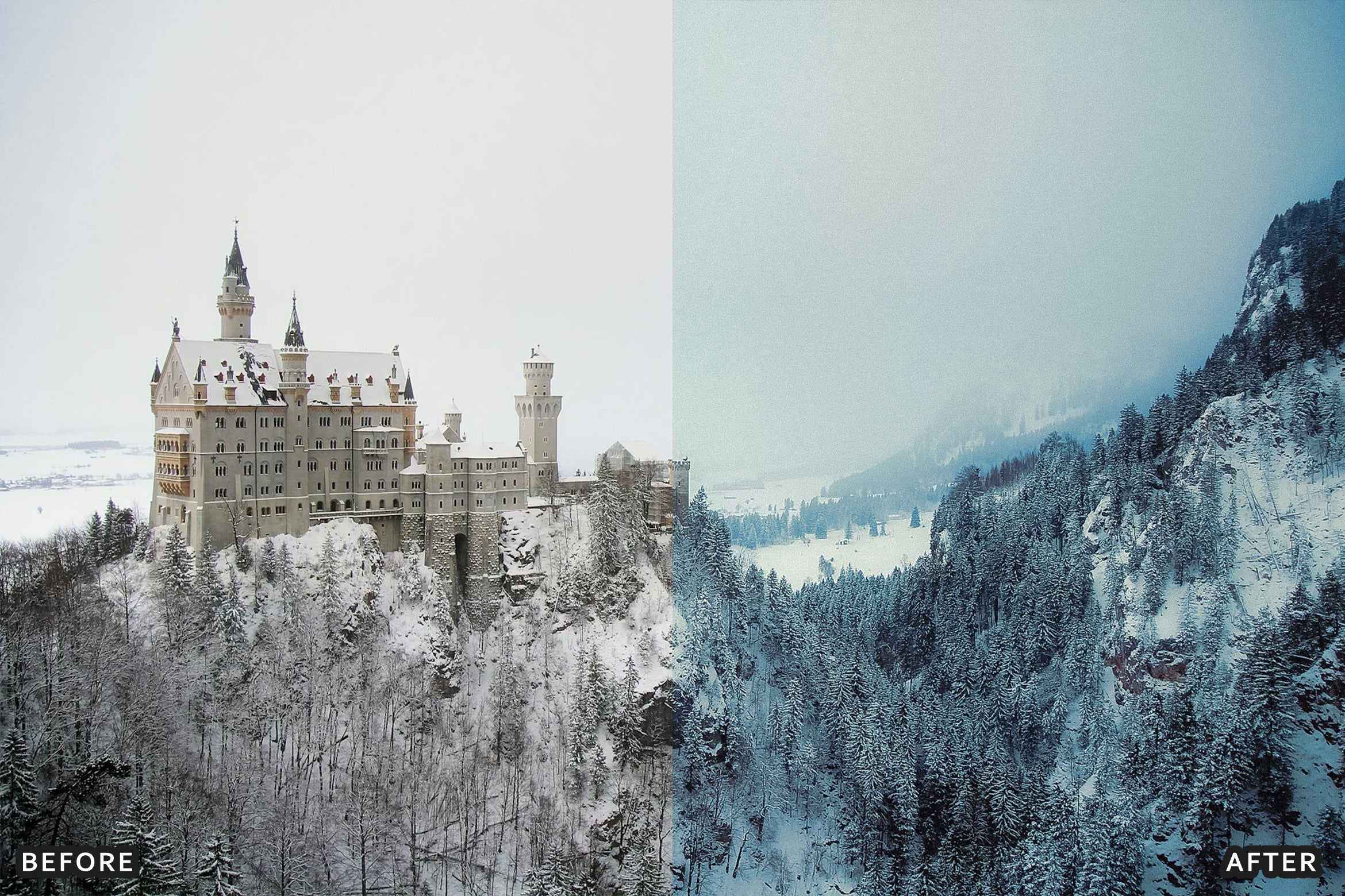 AI-Optimized Winter Snow Landscape Lightroom Presets - Lightroom Presets - by AAA Presets