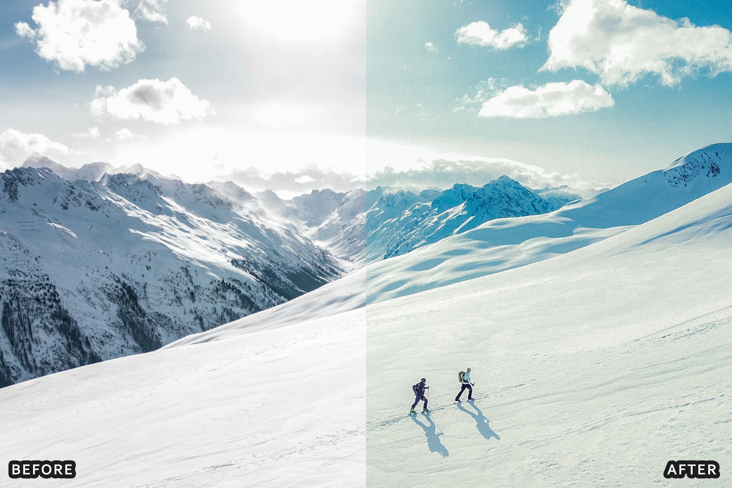AI-Optimized Winter Snow Landscape Lightroom Presets - Lightroom Presets - by AAA Presets
