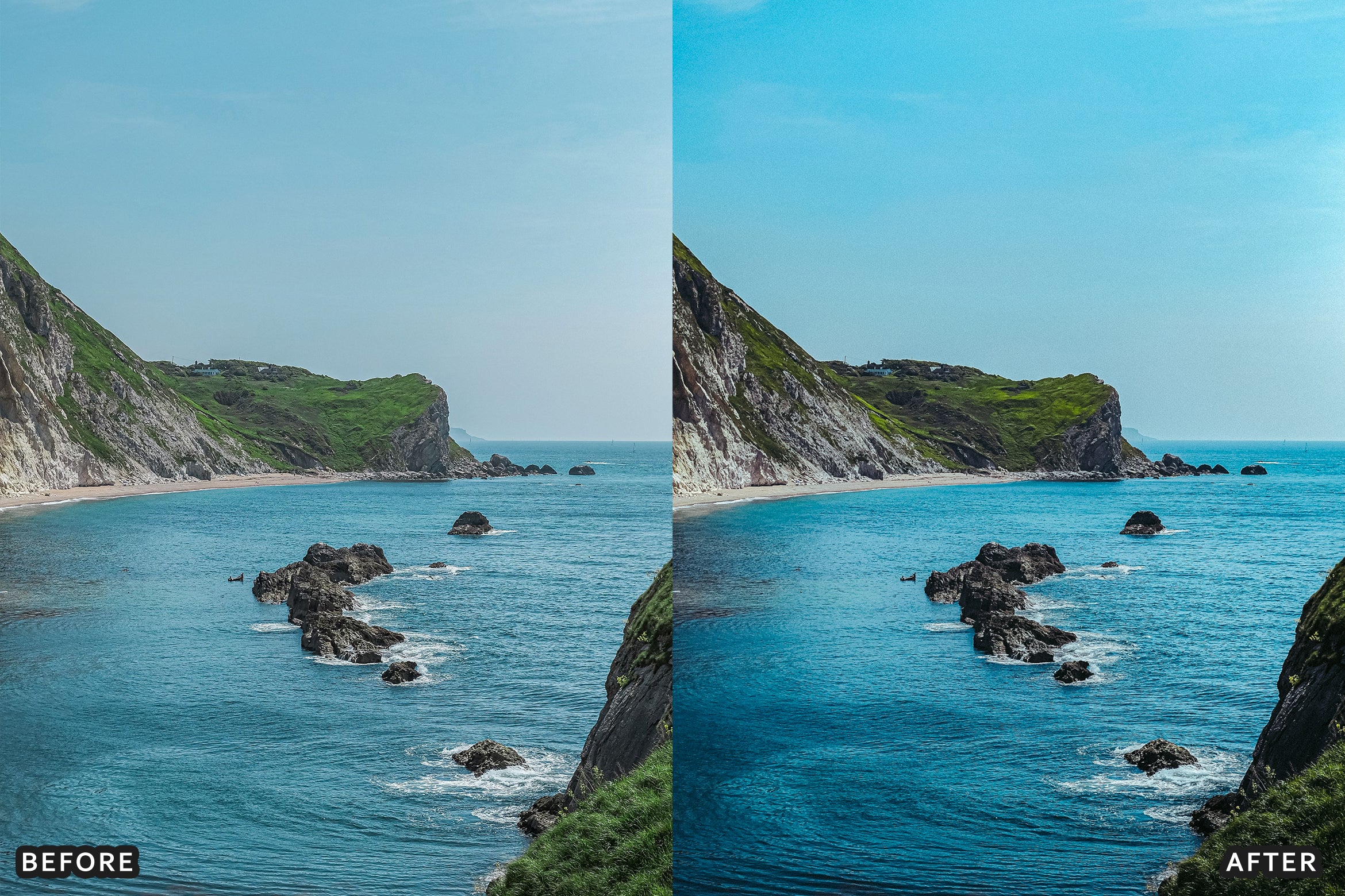 AI-Optimized Coastal Blue Lightroom Presets