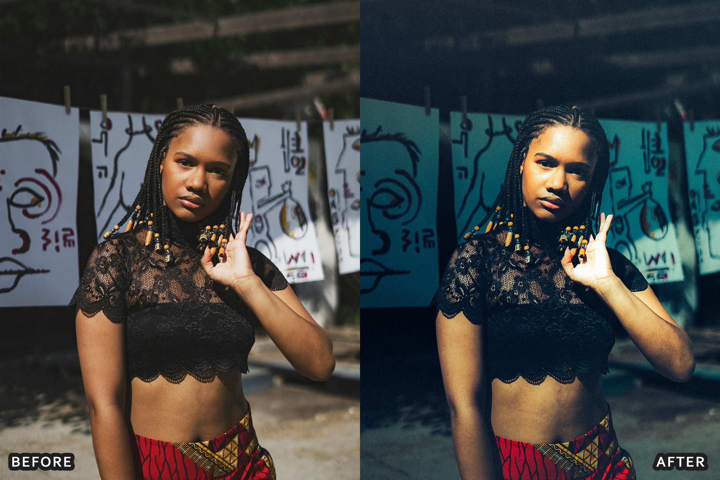 AI-Optimized Dark Skin Cinematic Lightroom Presets