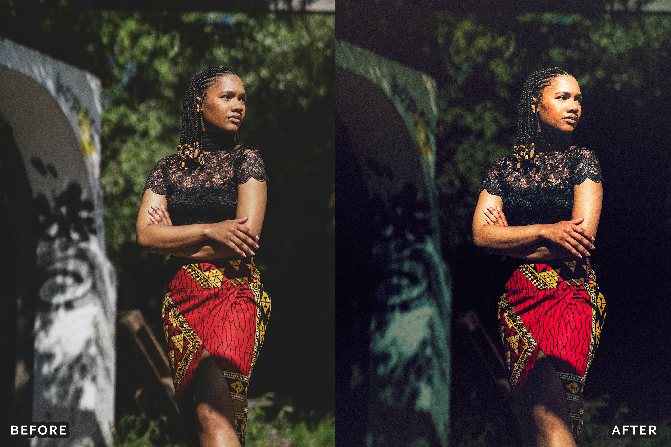 AI-Optimized Dark Skin Cinematic Lightroom Presets