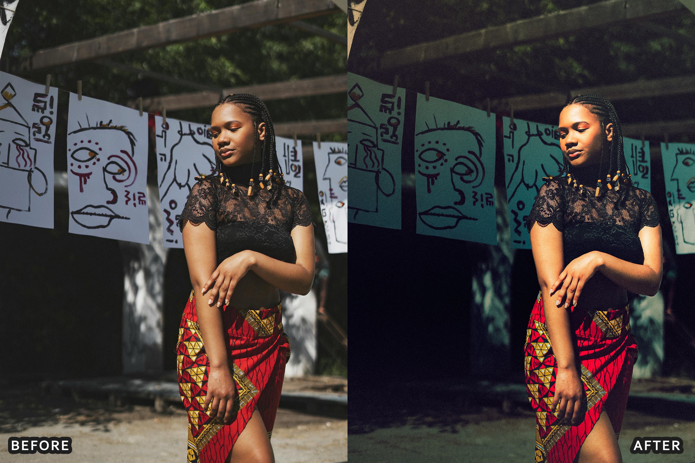 AI-Optimized Dark Skin Cinematic Lightroom Presets