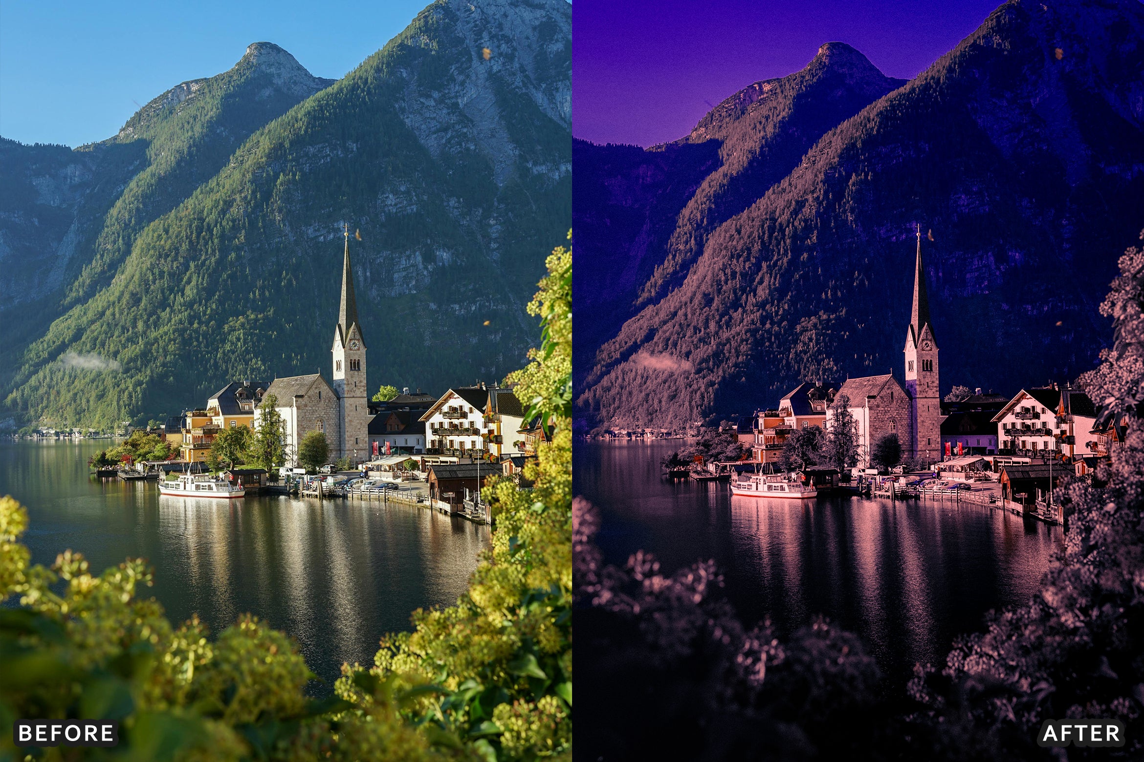 AI-Optimized Hollywood Cinematic Purple Twilight Look Lightroom Presets - Lightroom Presets - by AAA Presets