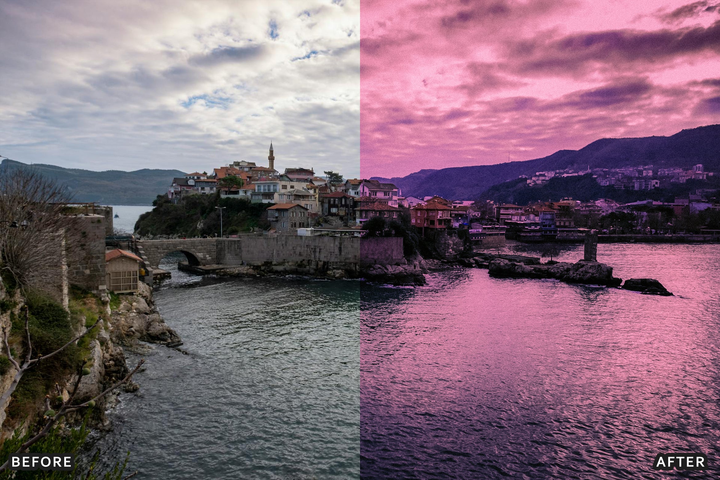 AI-Optimized Hollywood Cinematic Purple Twilight Look Lightroom Presets - Lightroom Presets - by AAA Presets