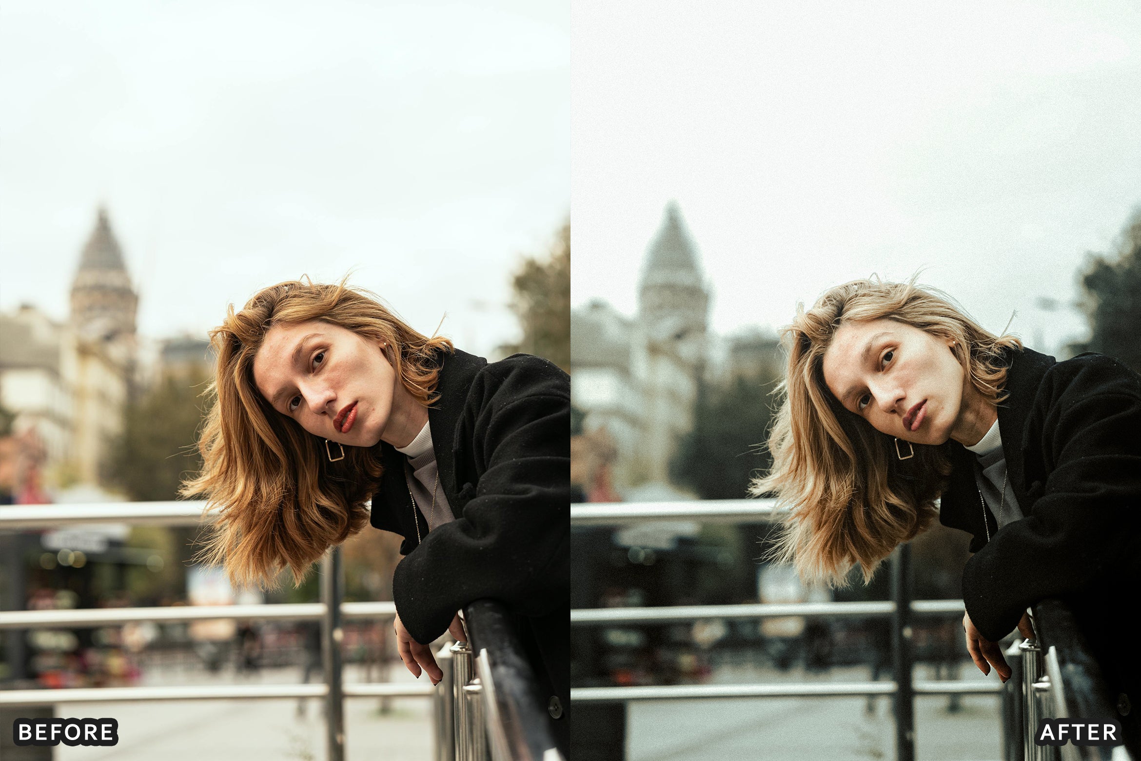 AI-Optimized Creamy Urban Portrait Lightroom Presets
