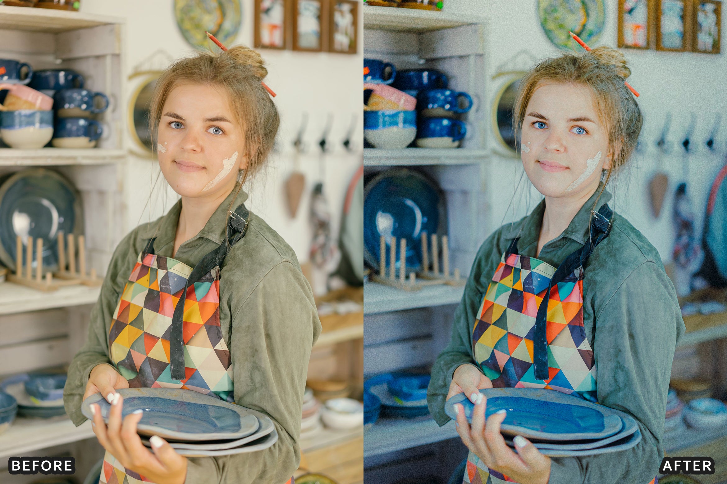 AI-Optimized Earthy Ceramics Product Lightroom Presets