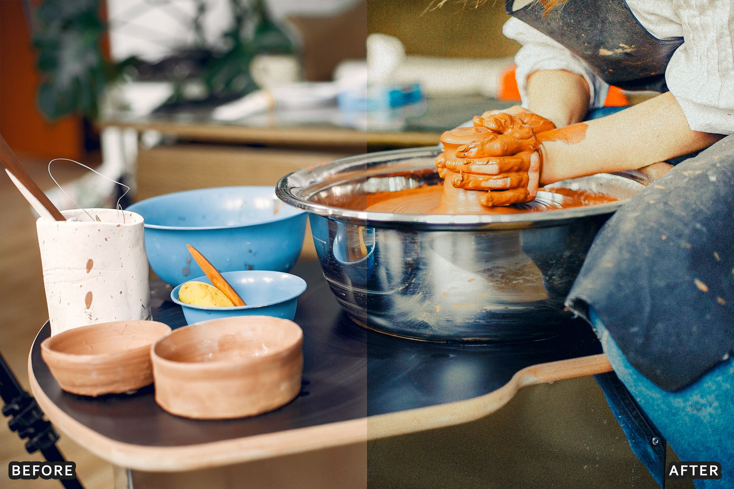 AI-Optimized Earthy Ceramics Product Lightroom Presets