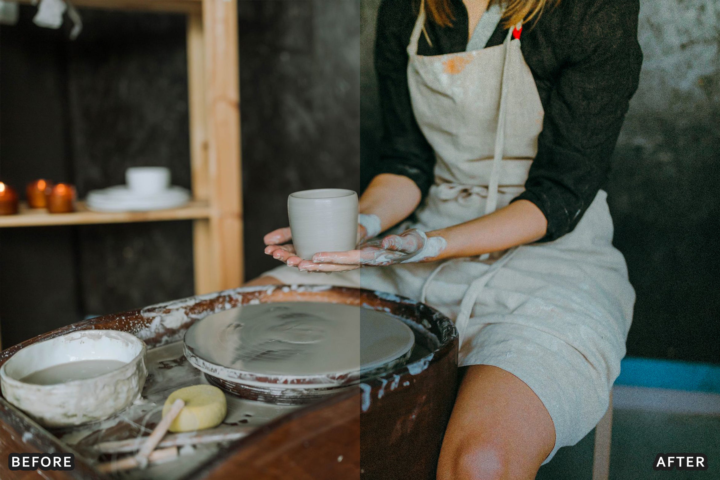 AI-Optimized Earthy Ceramics Product Lightroom Presets