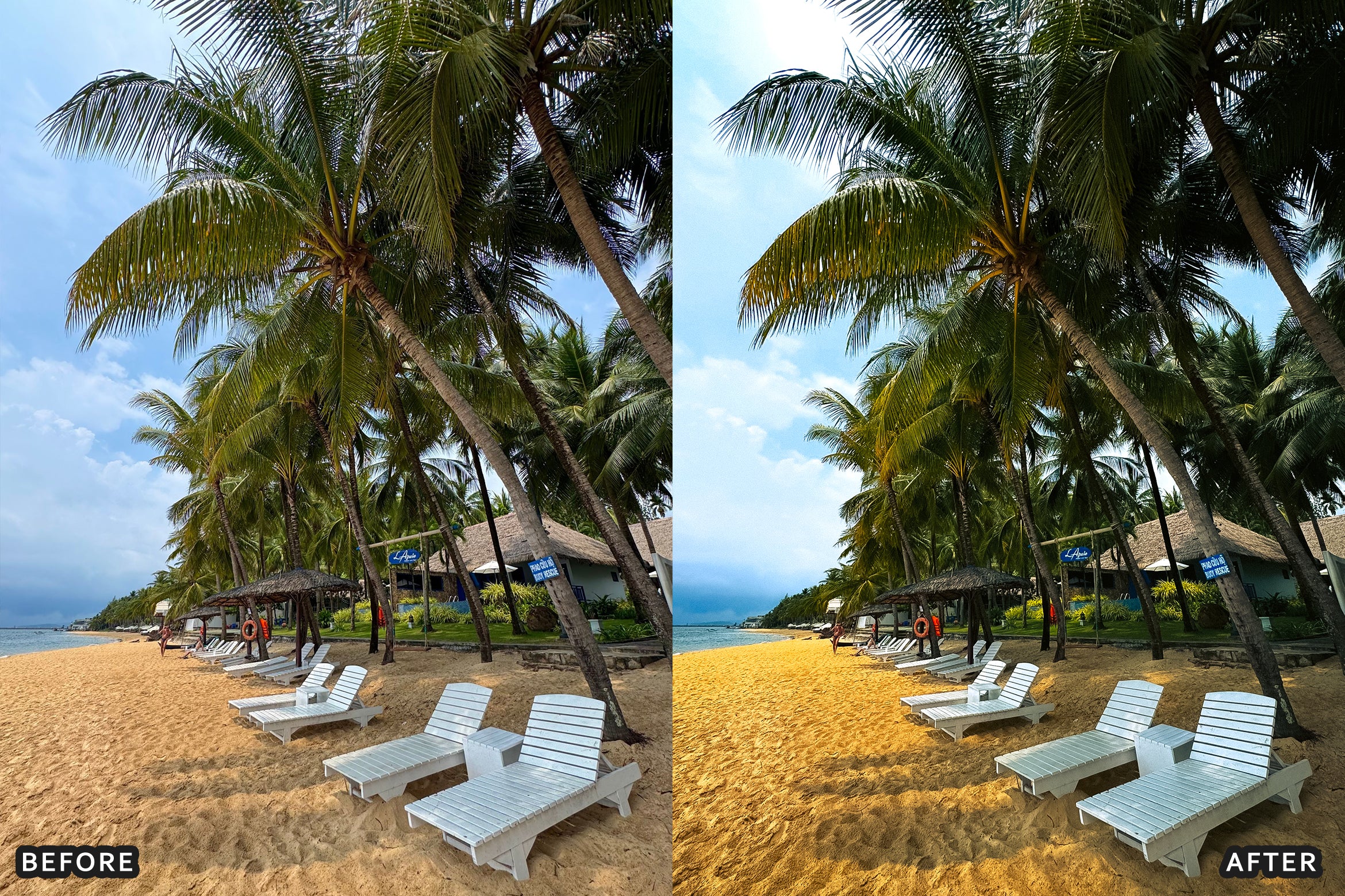 AI-Optimized Luxury Beach Resort Lightroom Presets