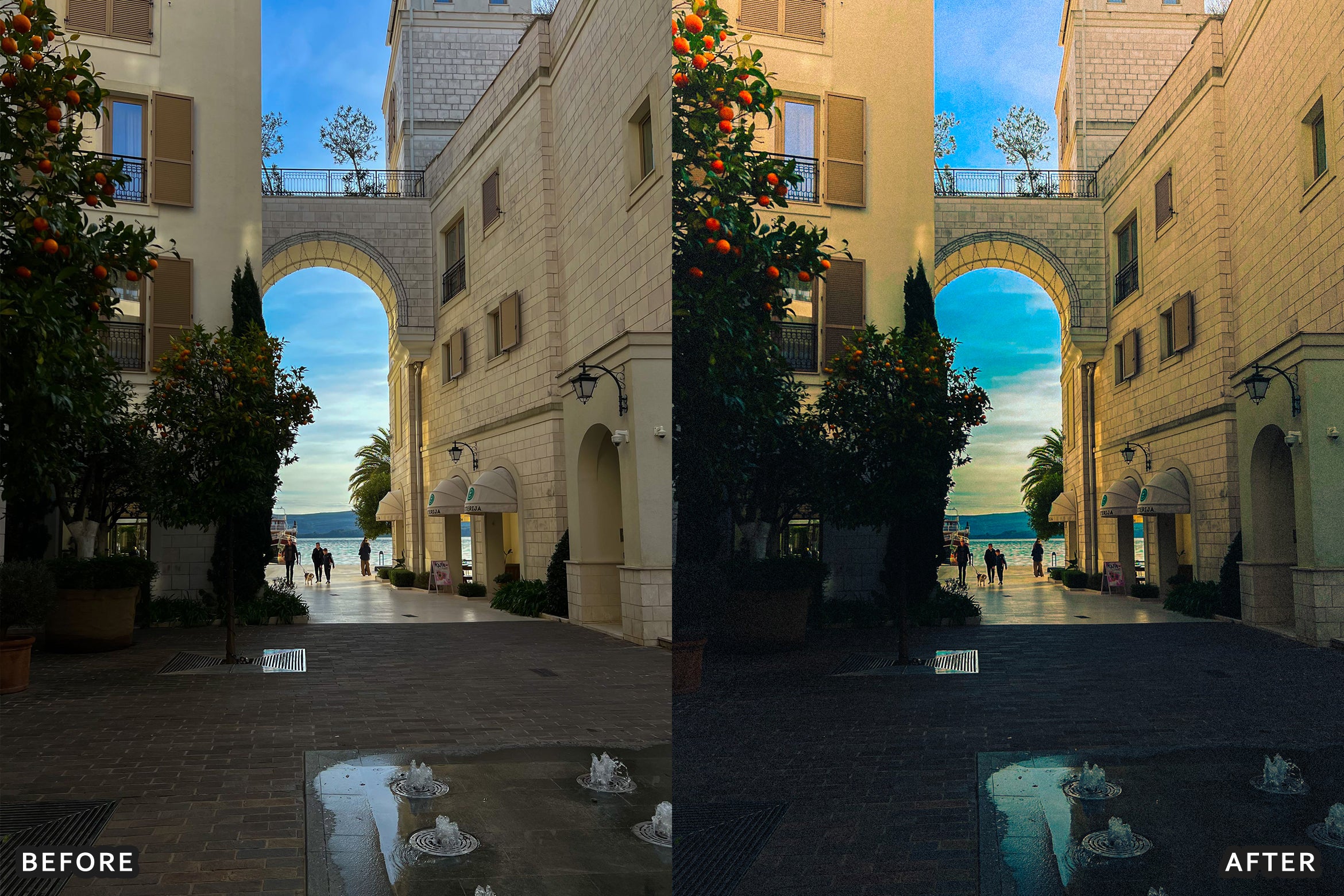AI-Optimized Mediterranean Riviera Landscape Lightroom Presets