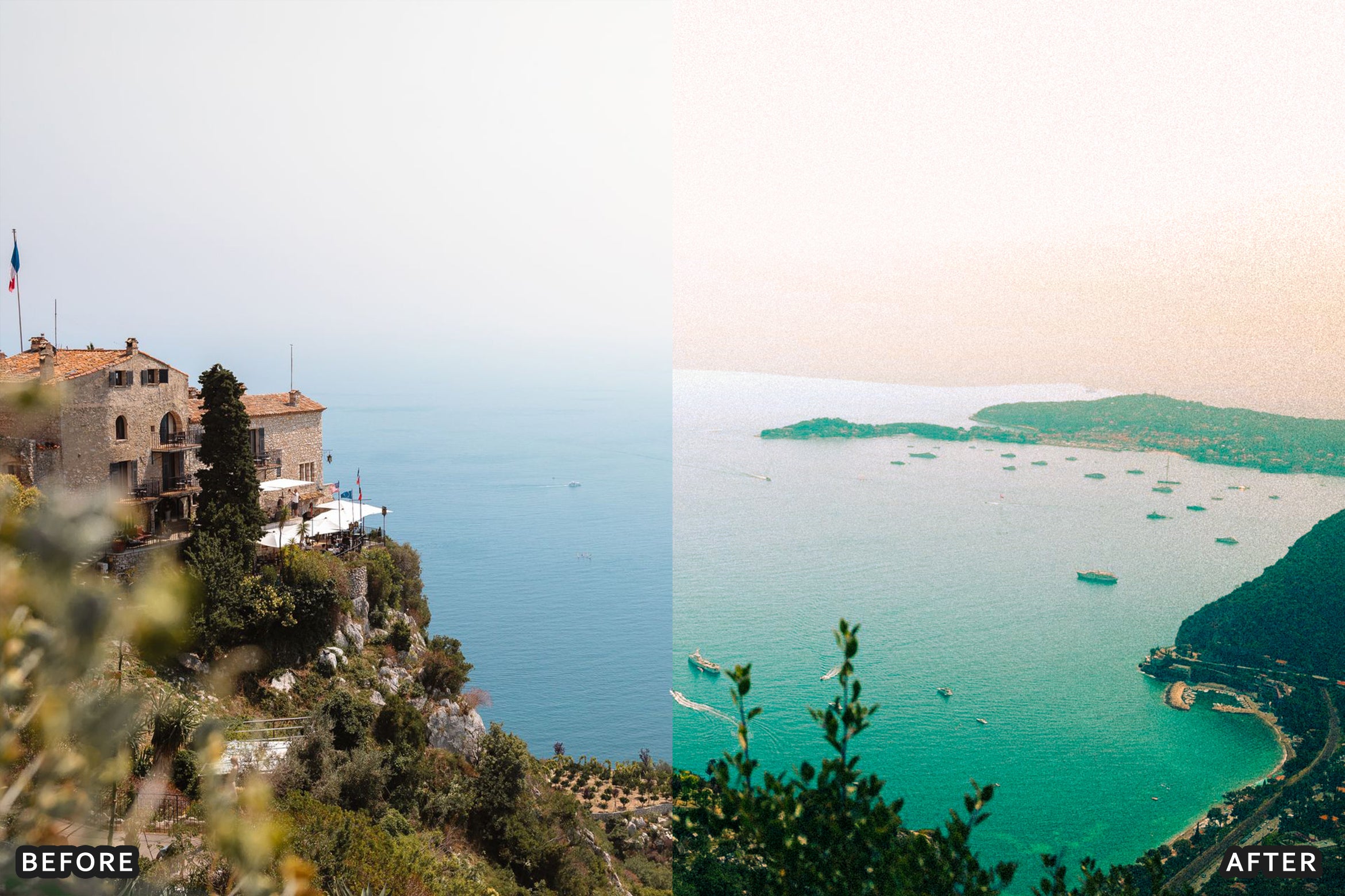 AI-Optimized Mediterranean Riviera Landscape Lightroom Presets