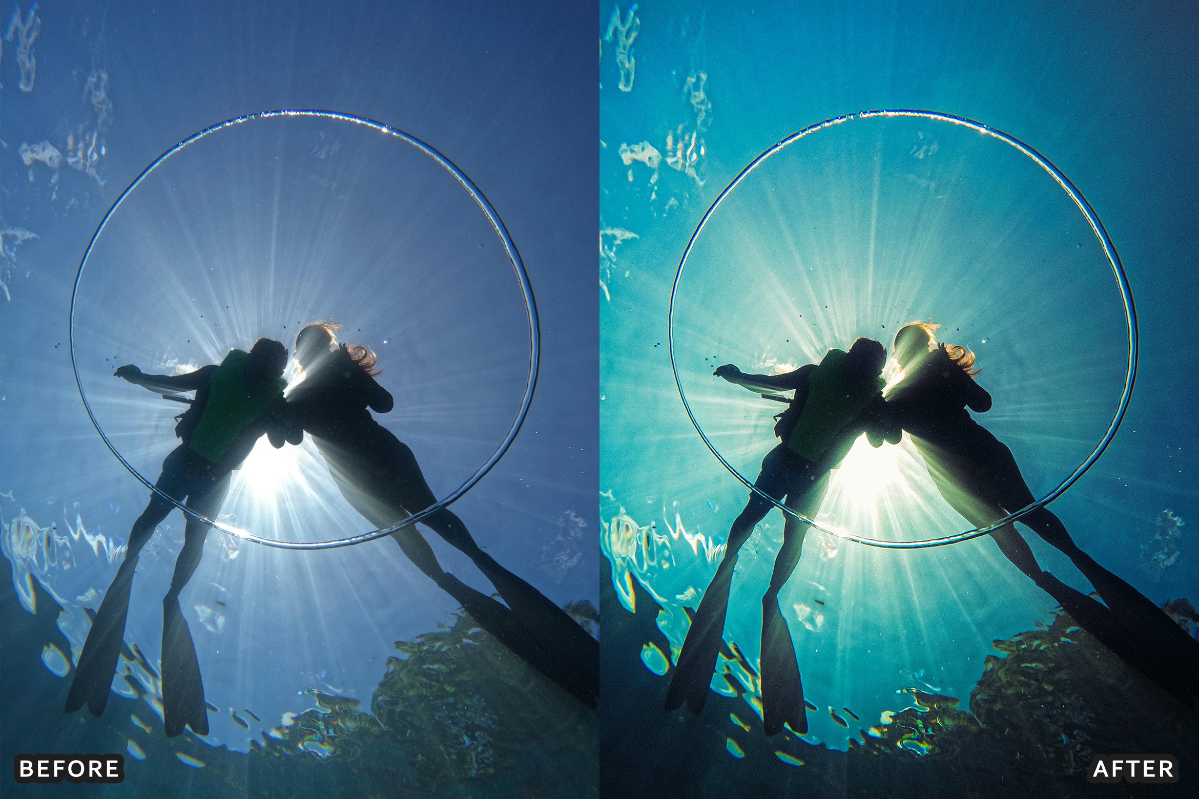 AI-Optimized Moody Underwater Lightroom Presets