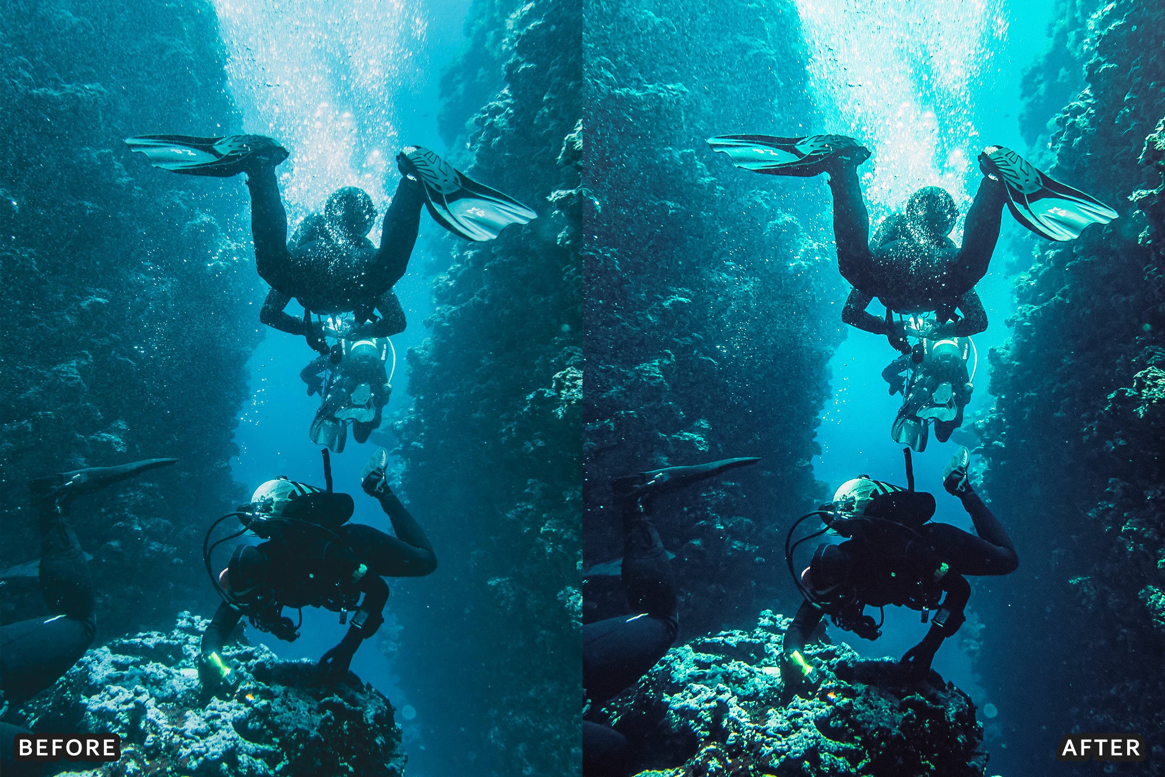 AI-Optimized Moody Underwater Lightroom Presets - Lightroom Presets - by AAA Presets