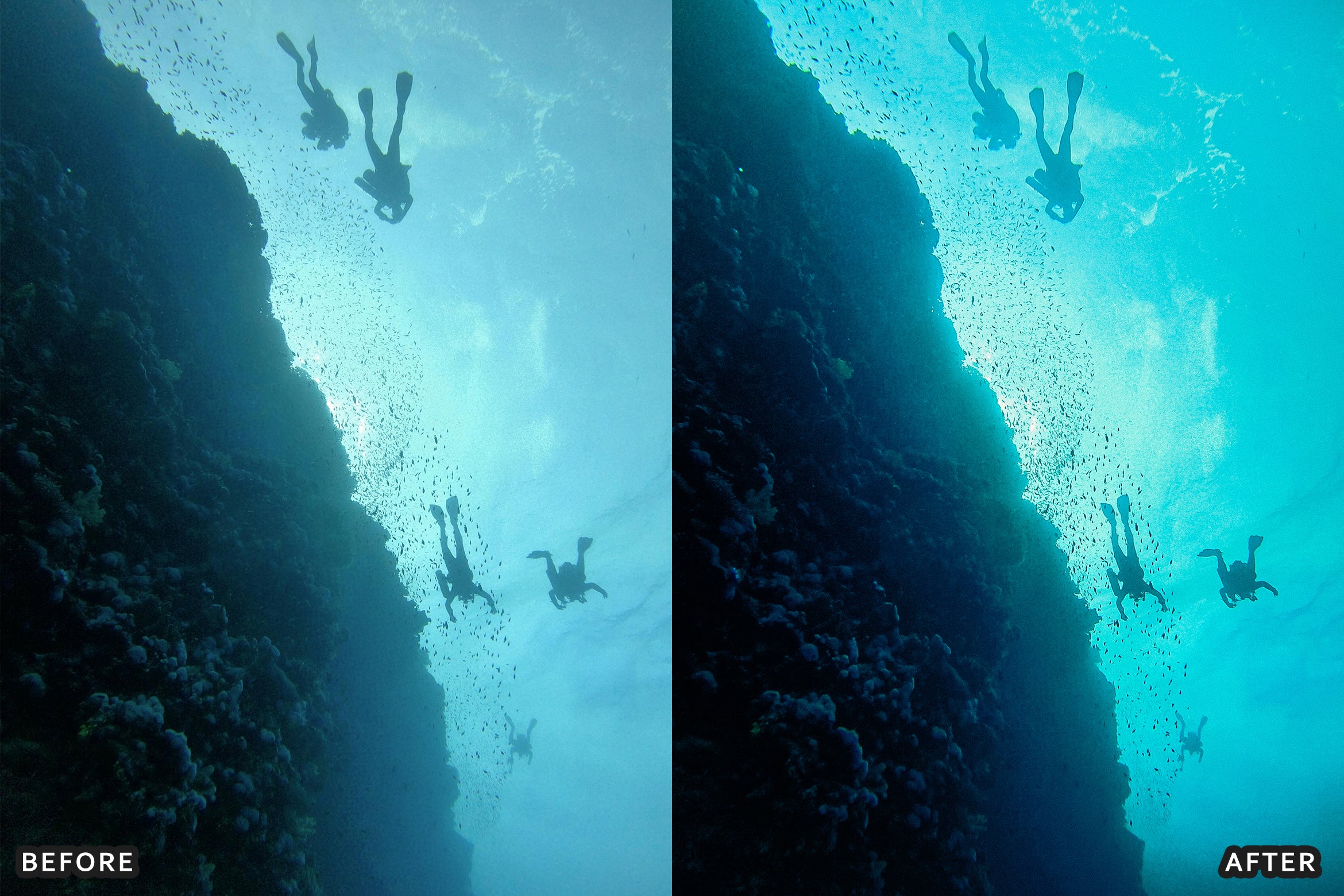 AI-Optimized Moody Underwater Lightroom Presets - Lightroom Presets - by AAA Presets