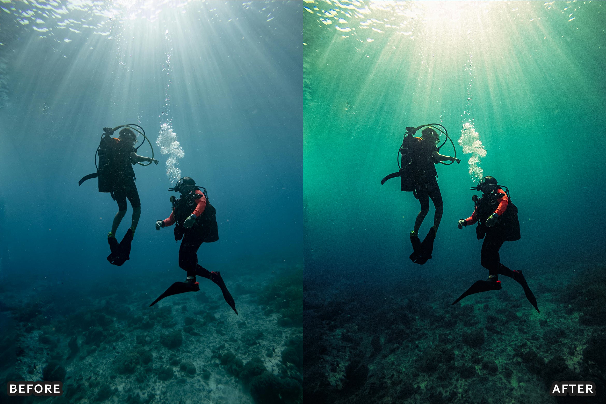 AI-Optimized Moody Underwater Lightroom Presets - Lightroom Presets - by AAA Presets