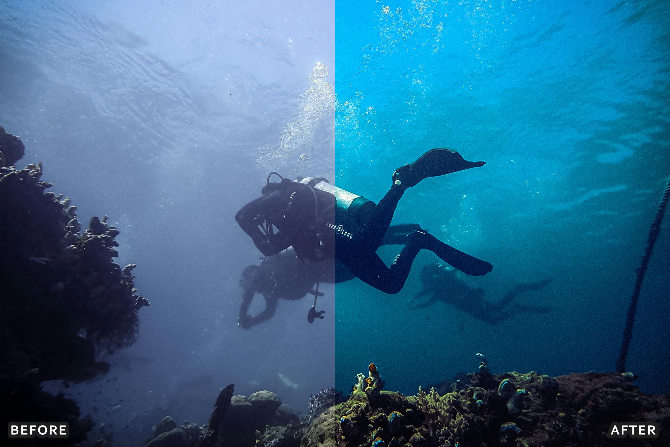 AI-Optimized Moody Underwater Lightroom Presets - Lightroom Presets - by AAA Presets