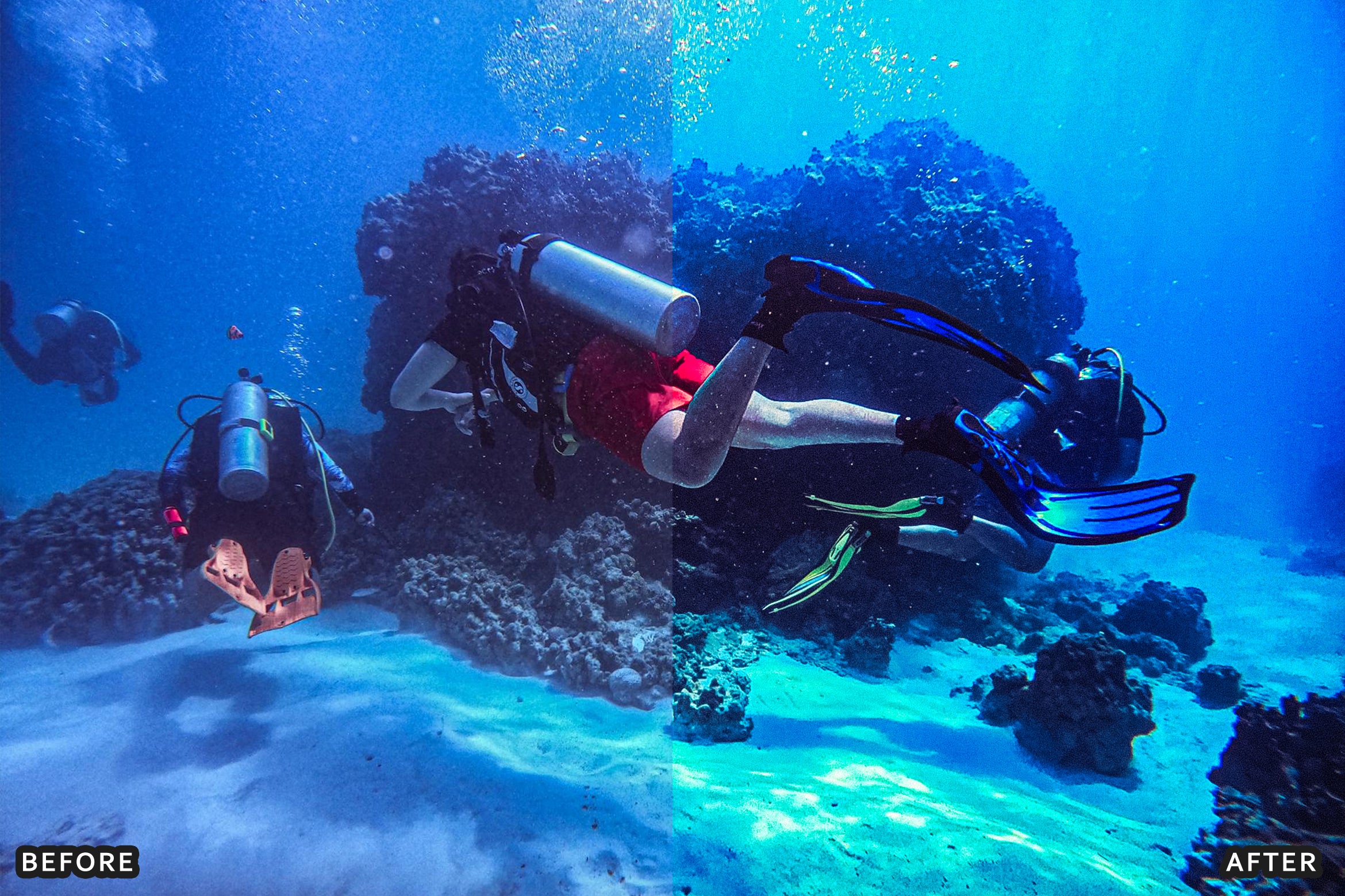 AI-Optimized Moody Underwater Lightroom Presets - Lightroom Presets - by AAA Presets