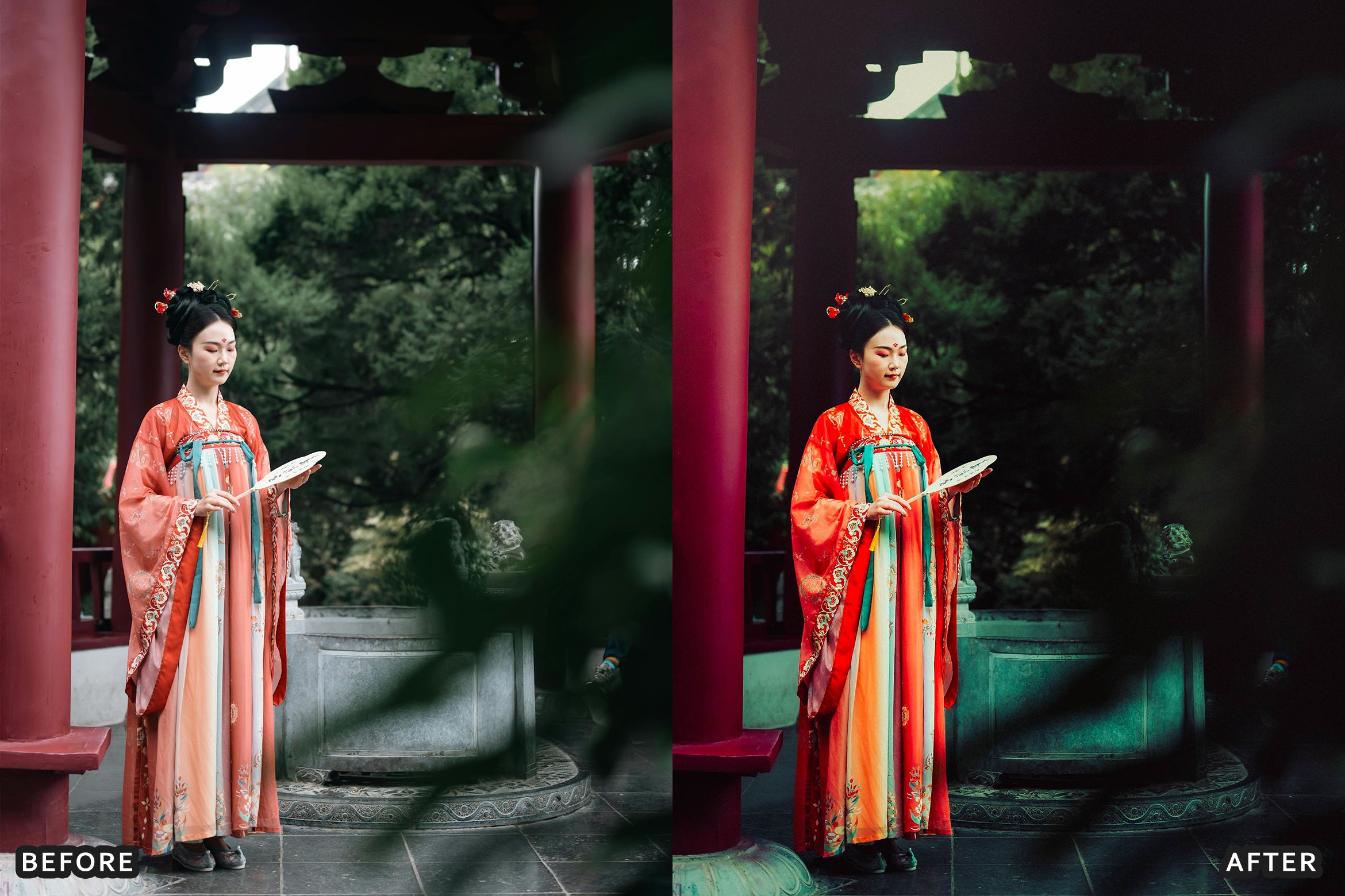 AI-Optimized Moody Red Cinematic Travel Lightroom Presets - Lightroom Presets - by AAA Presets