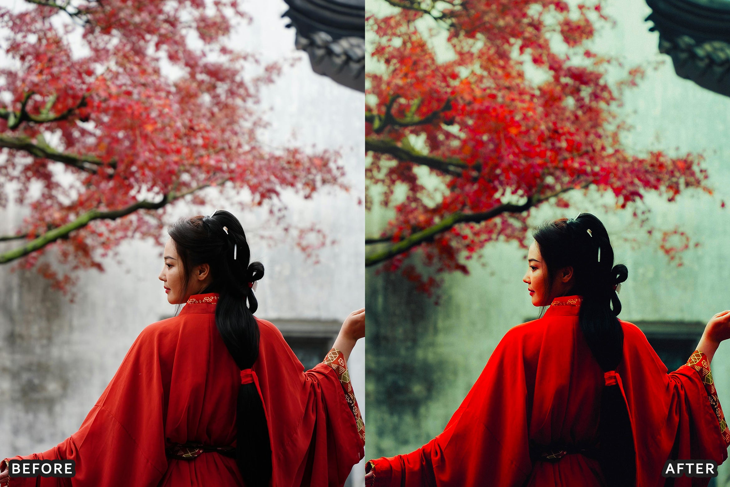 AI-Optimized Moody Red Cinematic Travel Lightroom Presets - Lightroom Presets - by AAA Presets