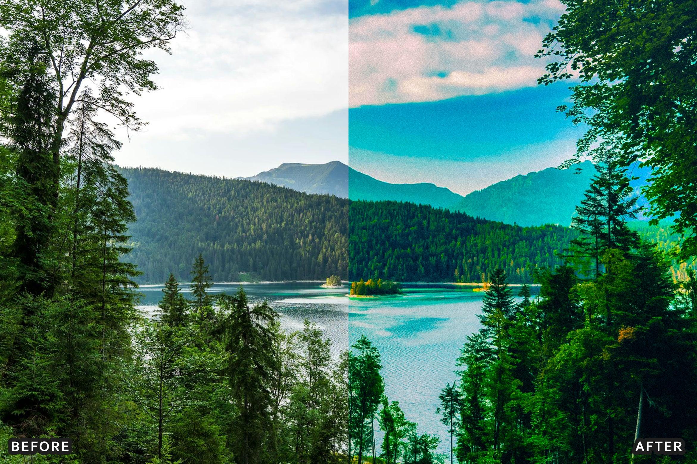 AI-Optimized Nature Cinematic Teal & Amber Lightroom Presets - Lightroom Presets - by AAA Presets