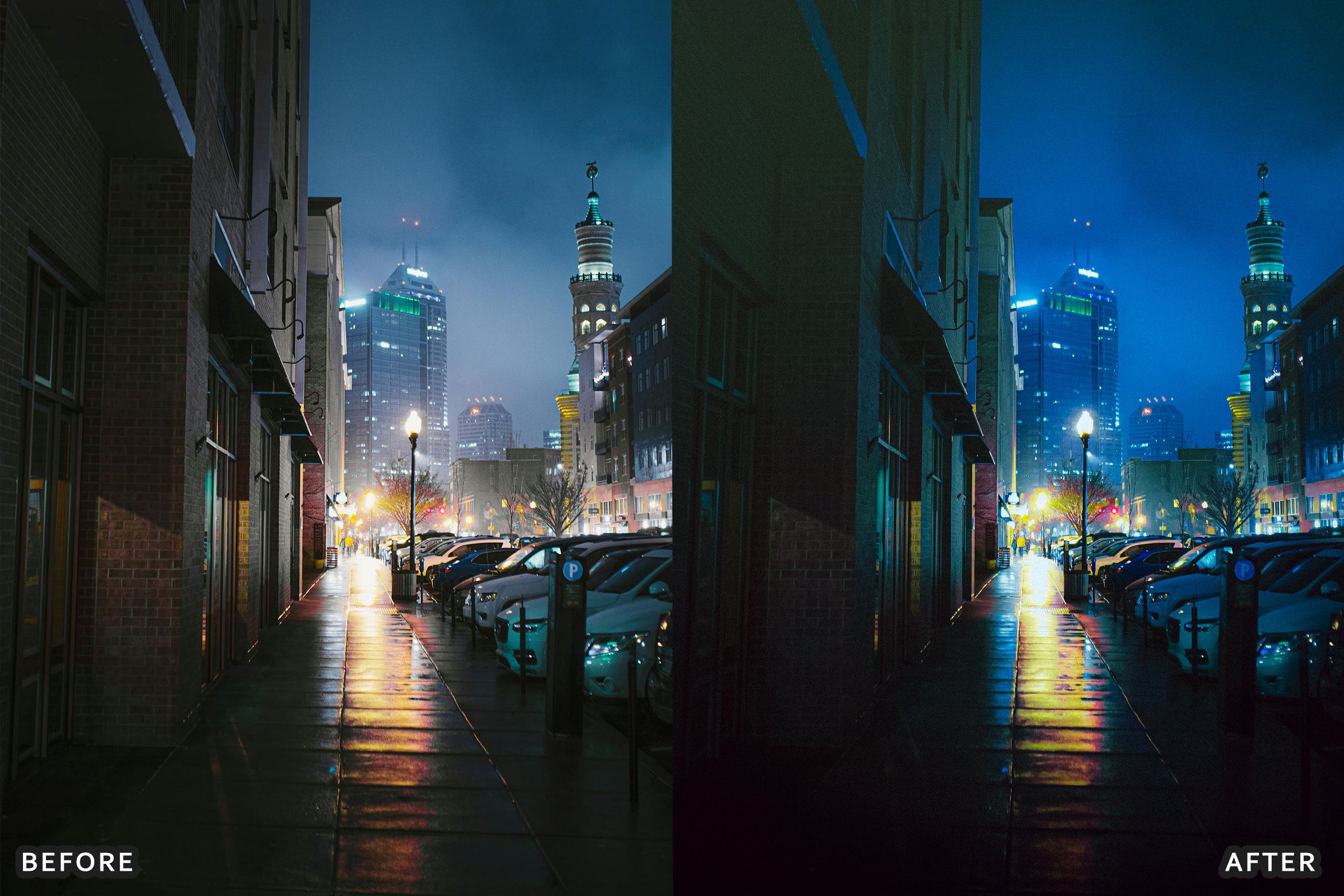 AI-Optimized Neon Street Lightroom Presets