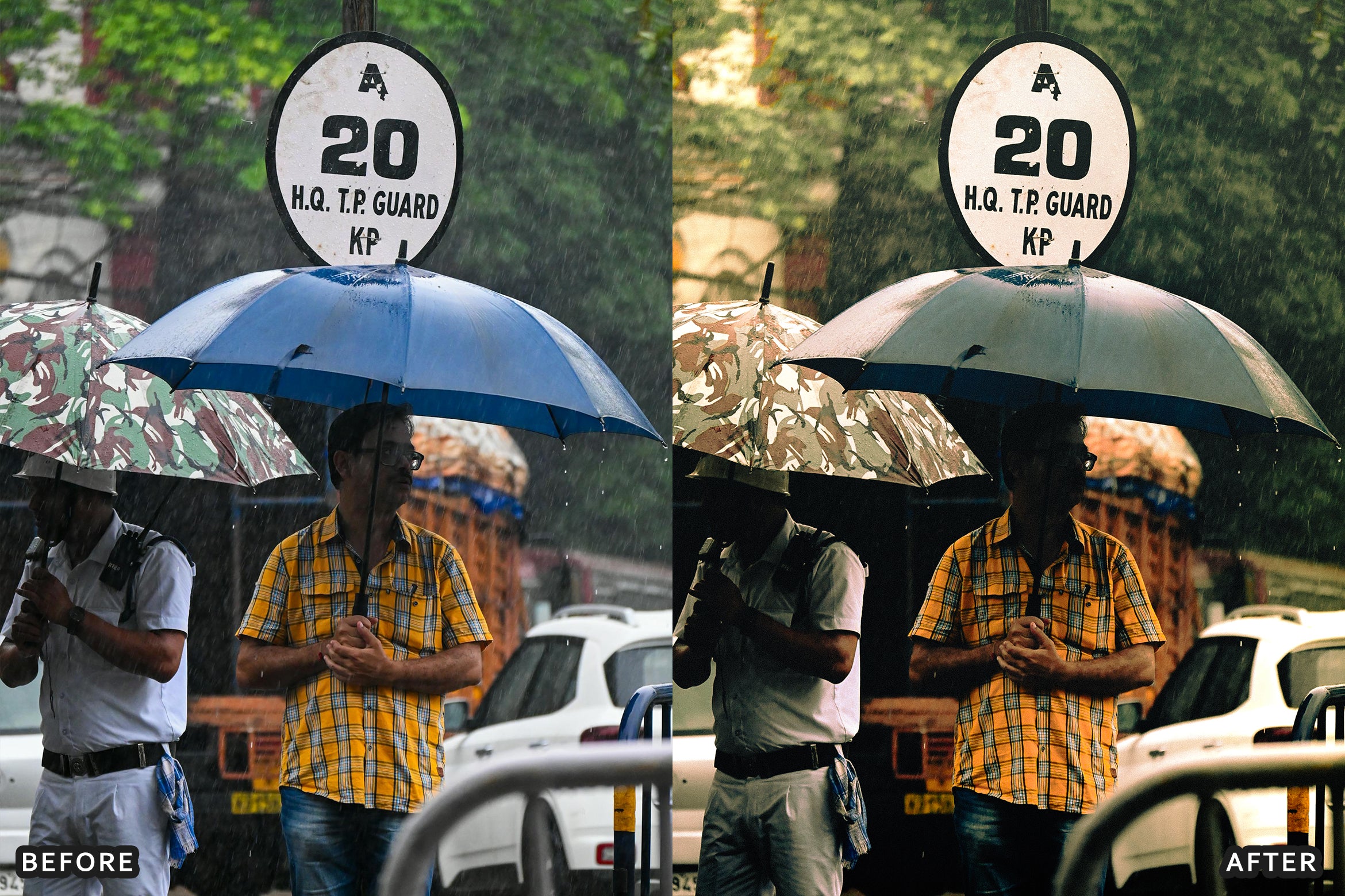 AI-Optimized Rainy Street Film Lightroom Presets