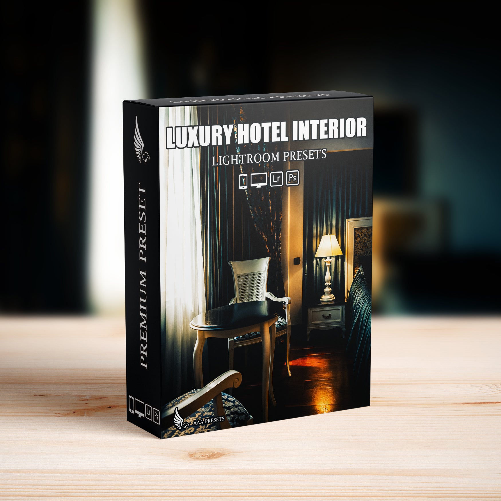 AI-Optimized Luxury Hotel Interior Glow Lightroom Presets