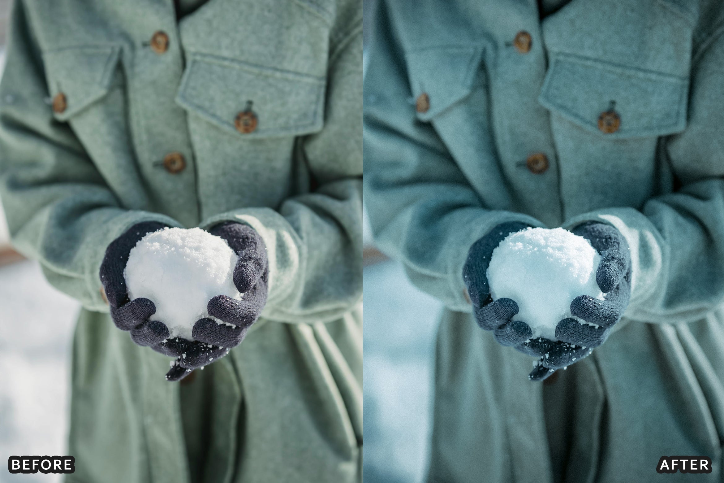 AI-Optimized Winter Sun Snow Portrait Lightroom Presets