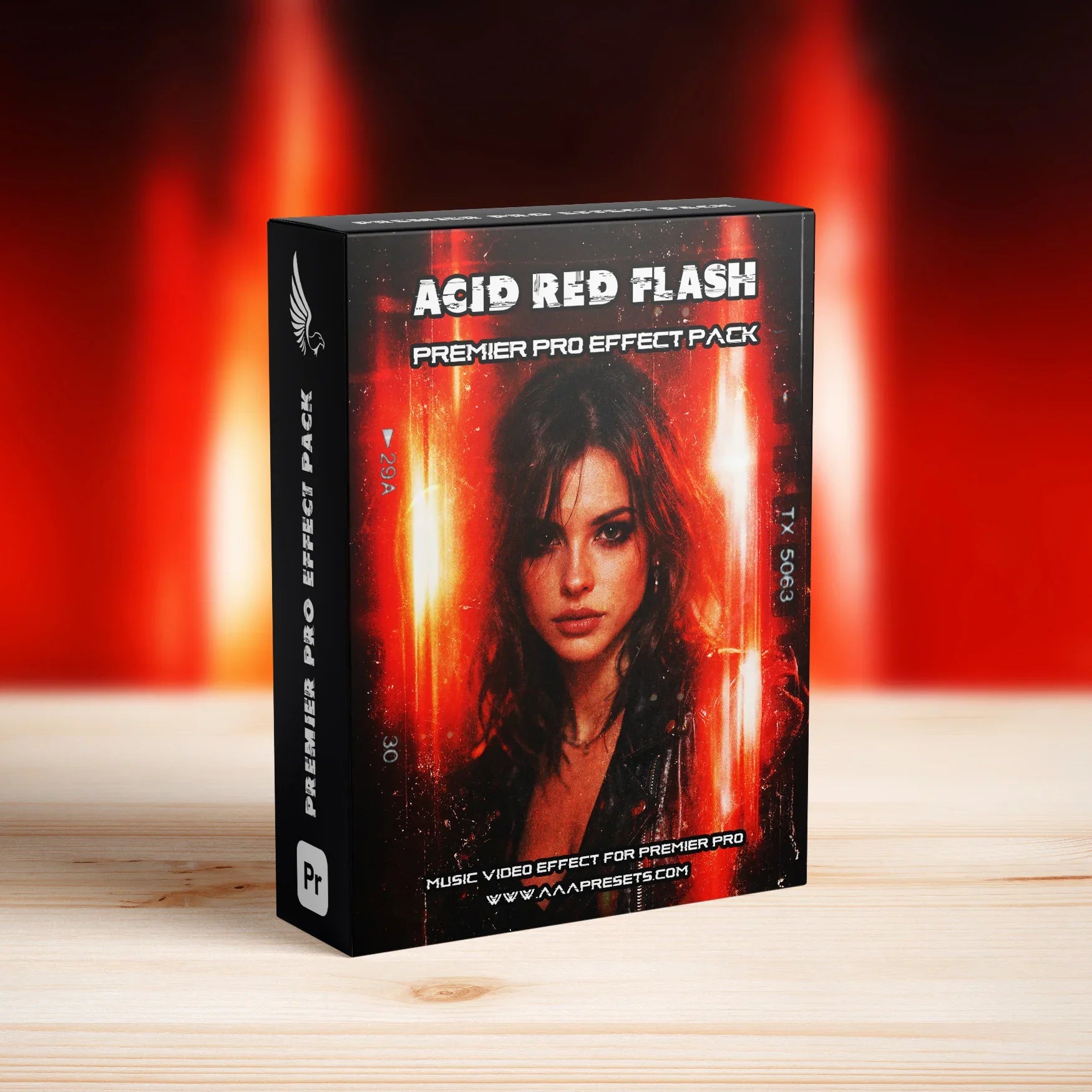 Acid Red Cinematic Flash Transitions for Premiere Pro - Premiere Pro Transitions - by AAA Presets