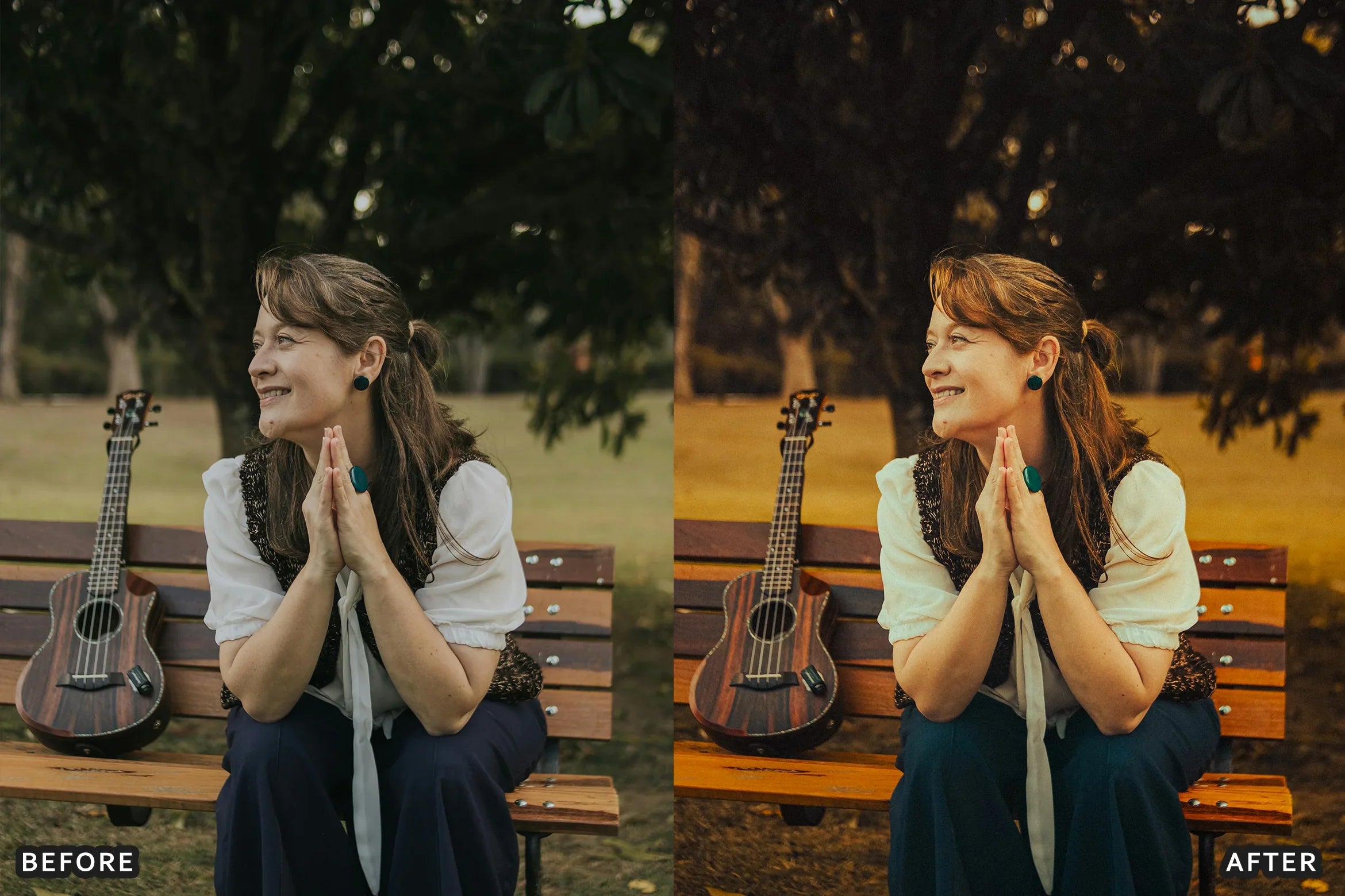 AI-Optimized Autumn Gold Tones Lightroom Presets - Lightroom Presets - by AAA Presets